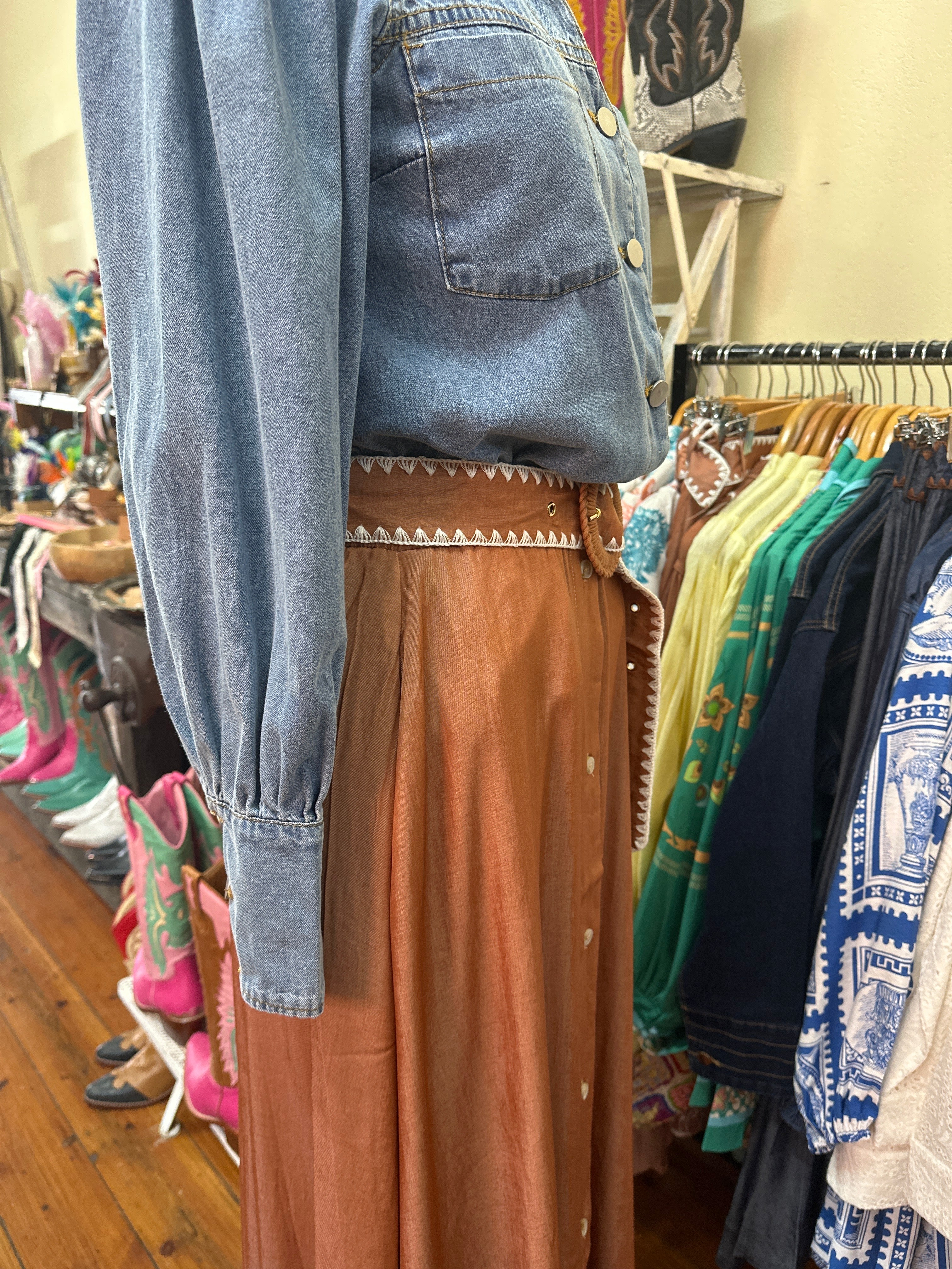 White Sandstorm Maxi Skirt
