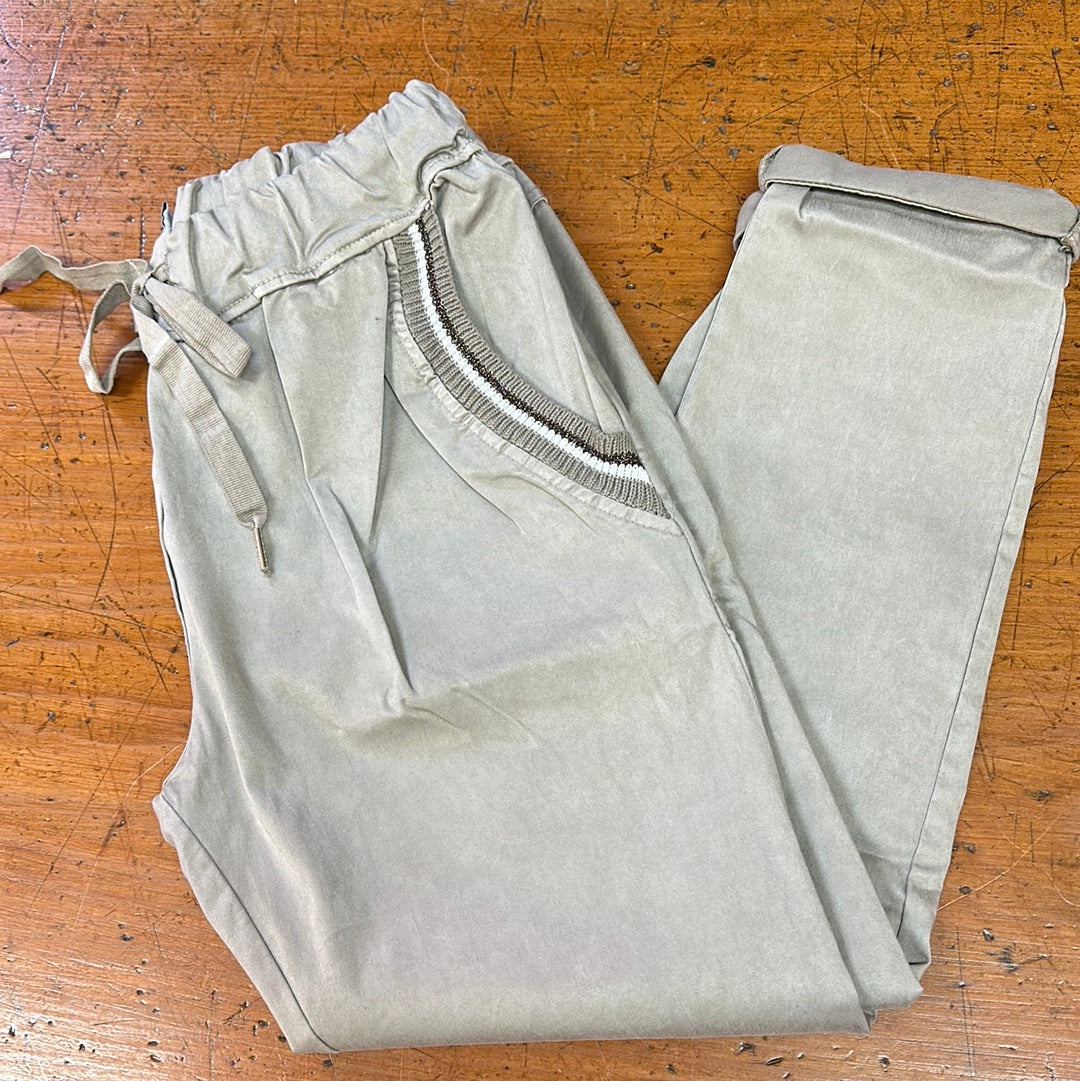 Urban Luxury Brushed Cotton Jogger Natural