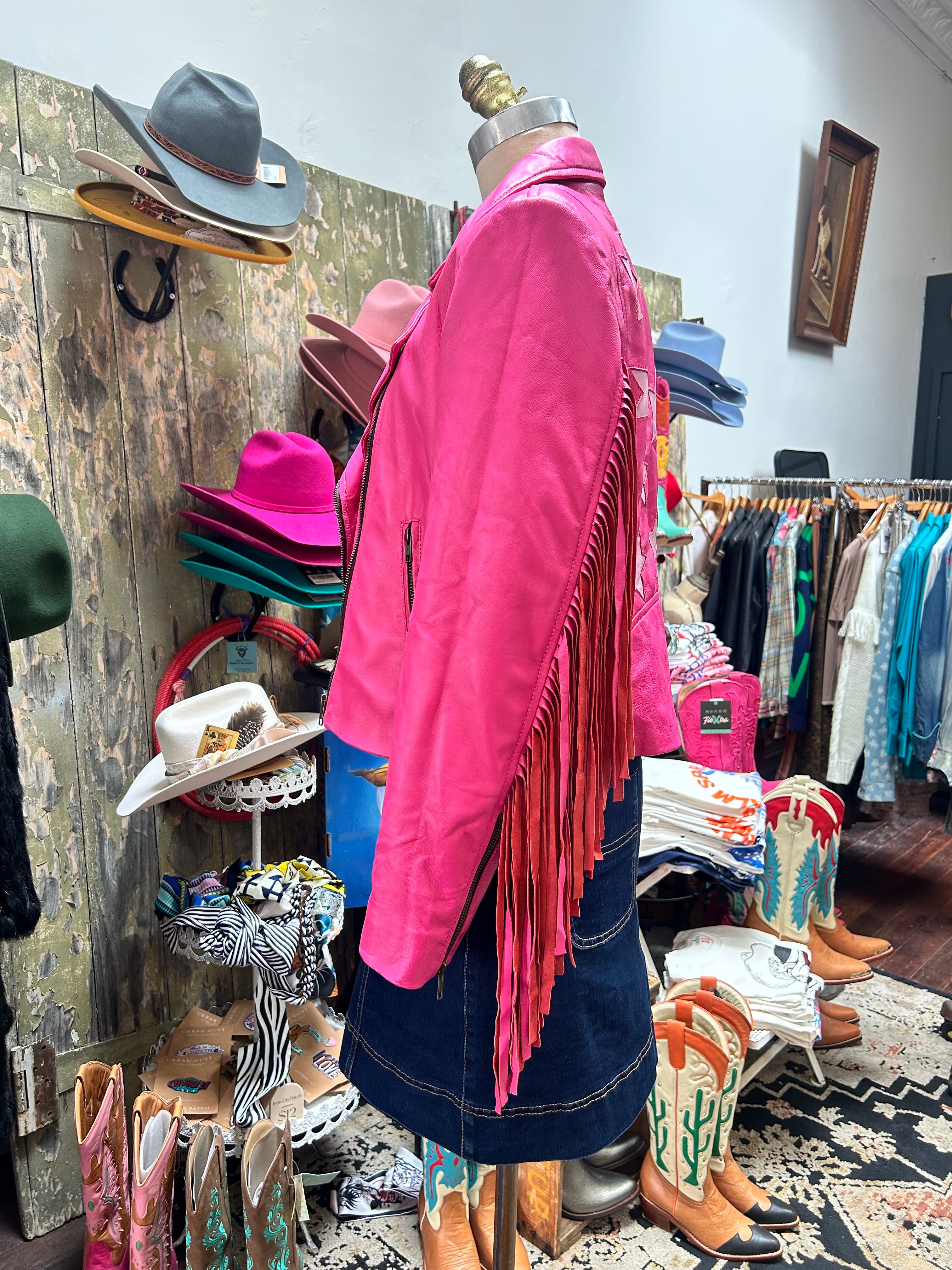 Country’s Cool Again Leather Fringe Jacket