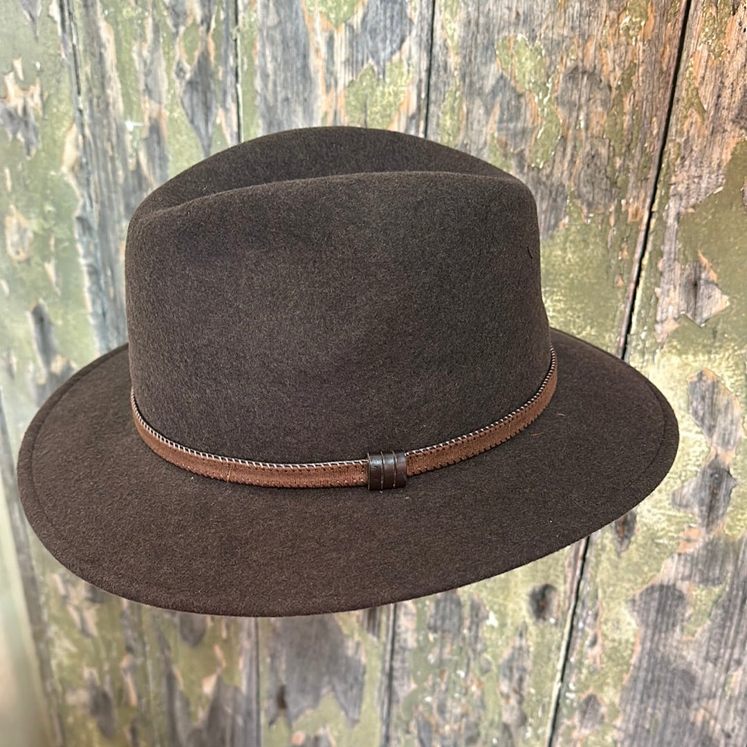 Urban Dust's Top Selling Style for Two Years Running - Stanton Italian Made Crushable 100% Wool Fedora IT001