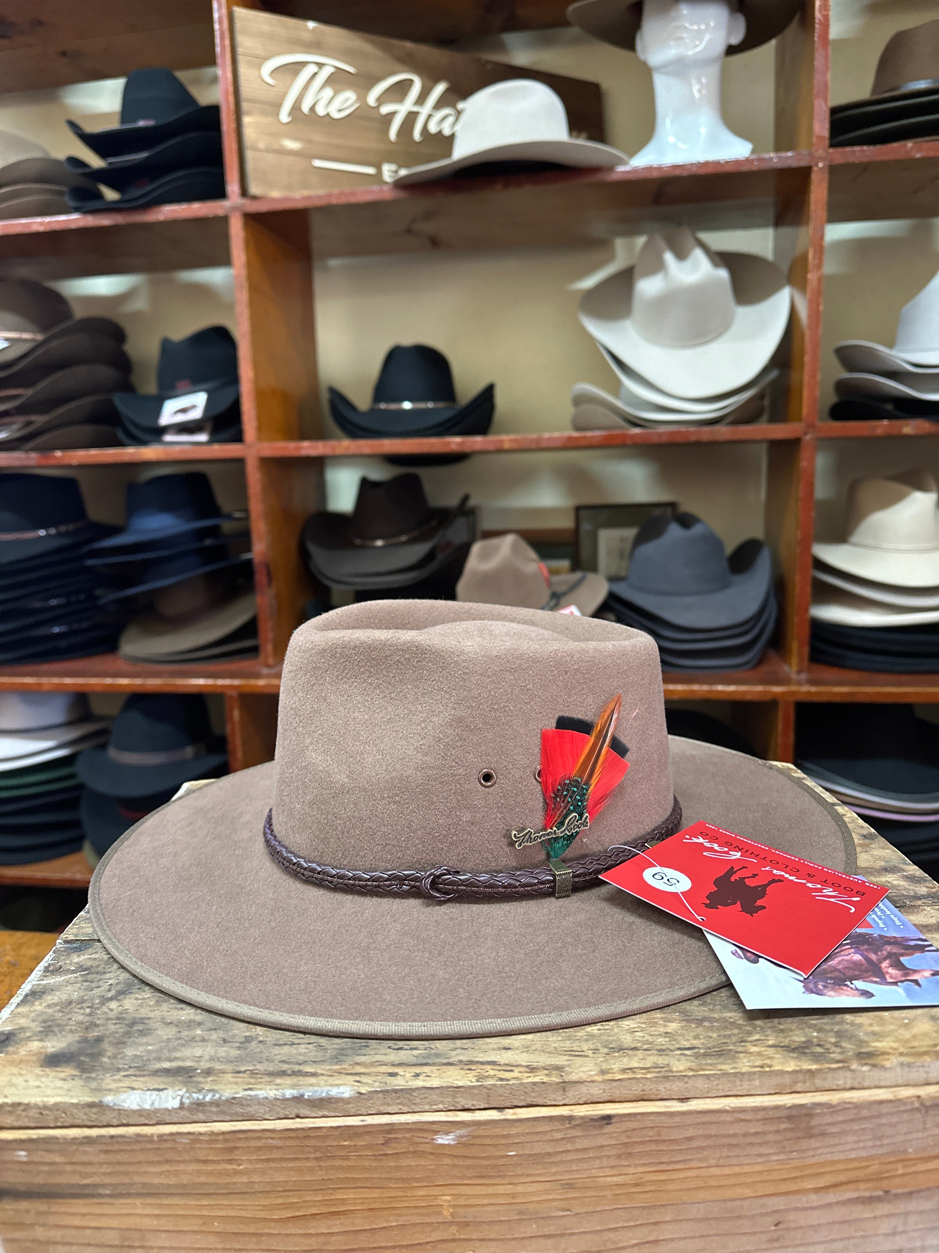 Thomas Cook Drover Pure Wool Felt Hat Fawn