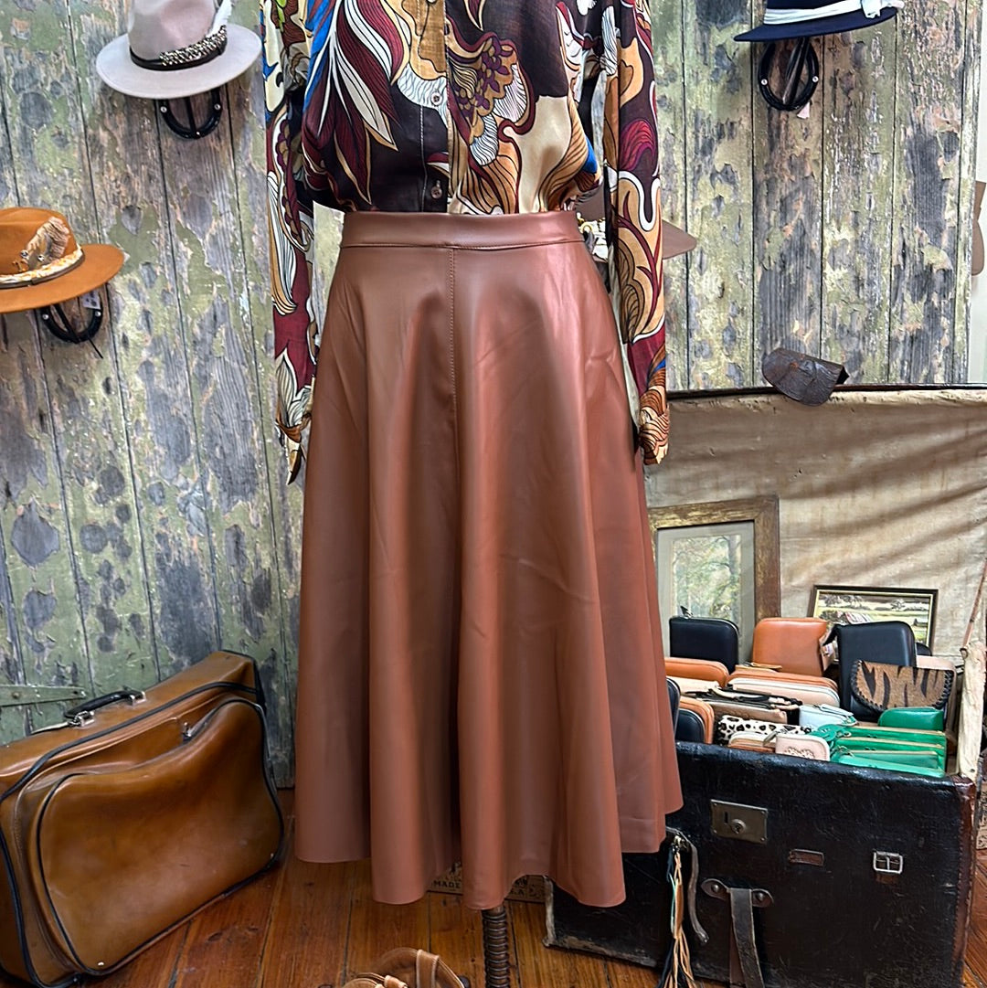 Urban Luxury Faux Leather Skirt