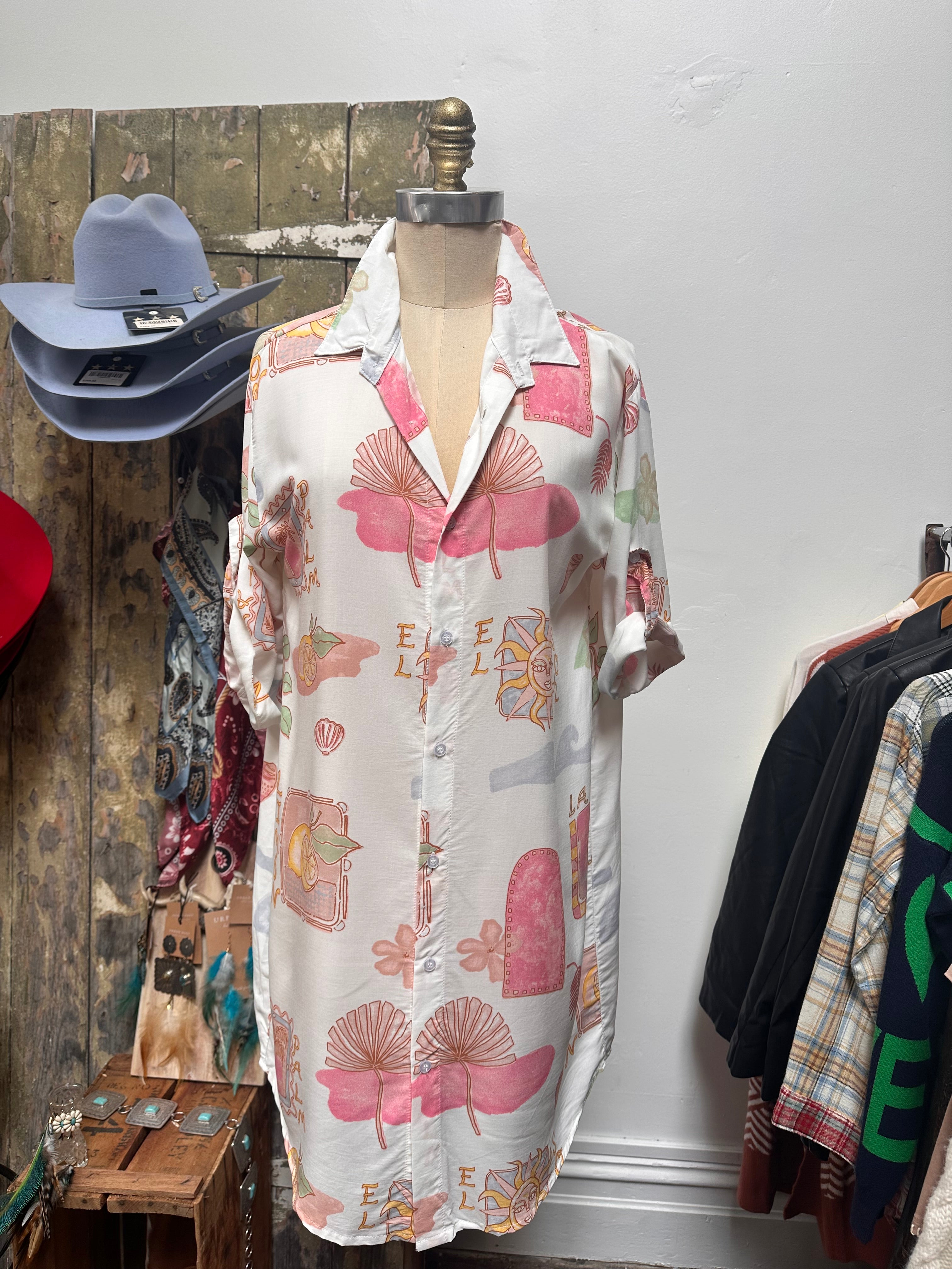 La Tropicana Shirt Dress