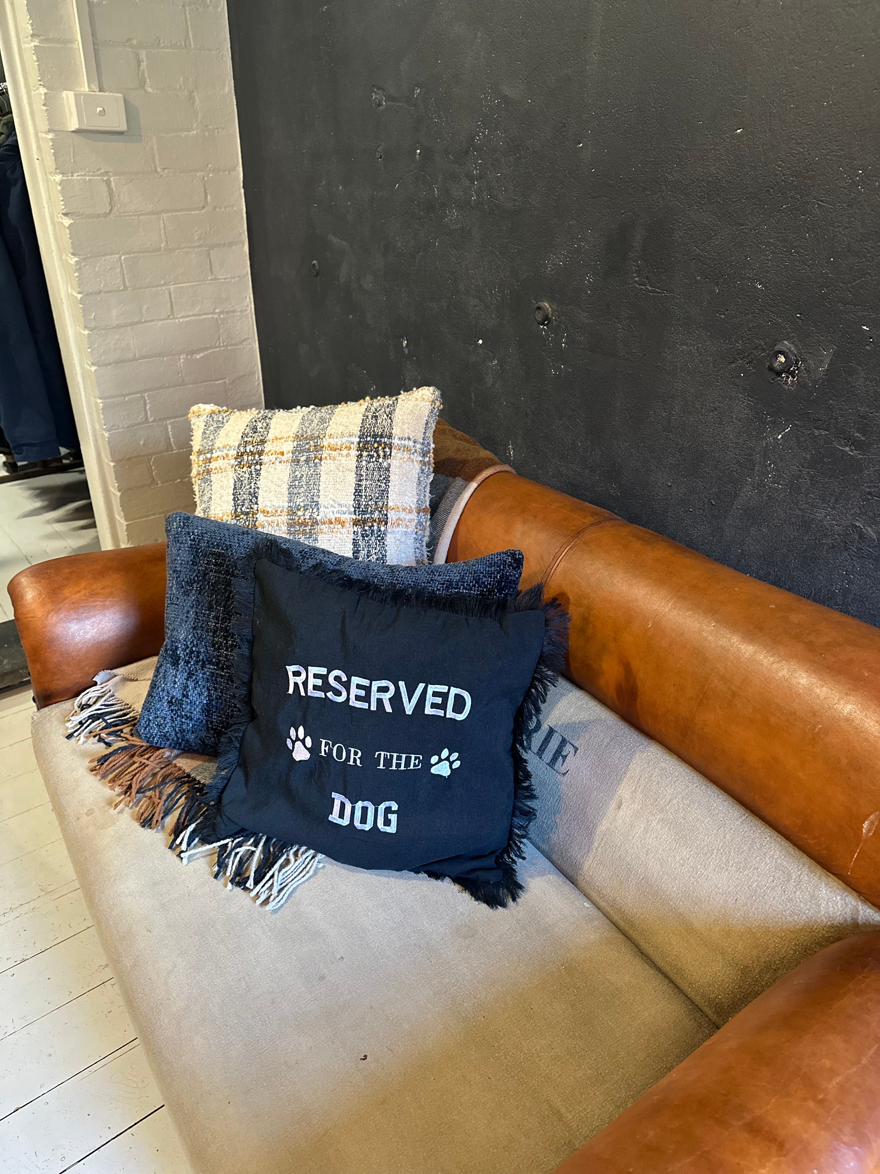 Reserved For The Dog Linen Pillow