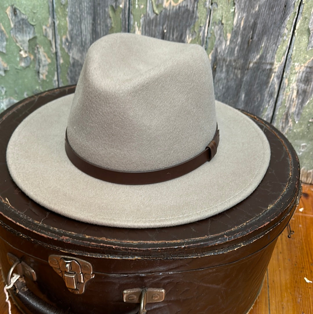 Short Brim Satin Lined 100% Australian Wool Hats - RF728