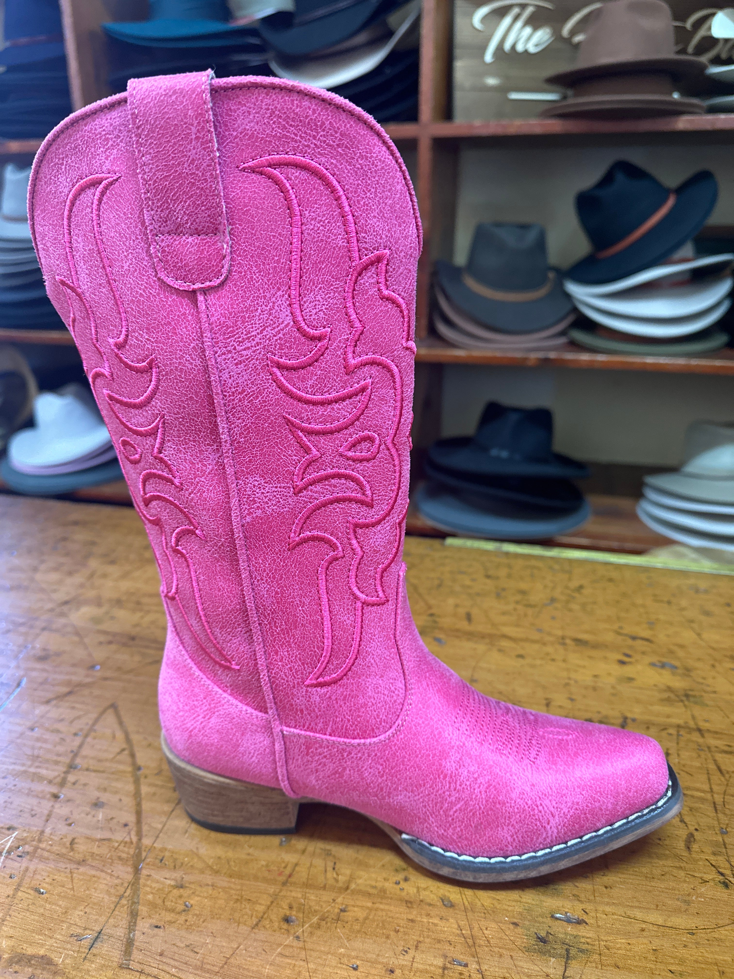 Roper Riley Pink Cowgirl Boot