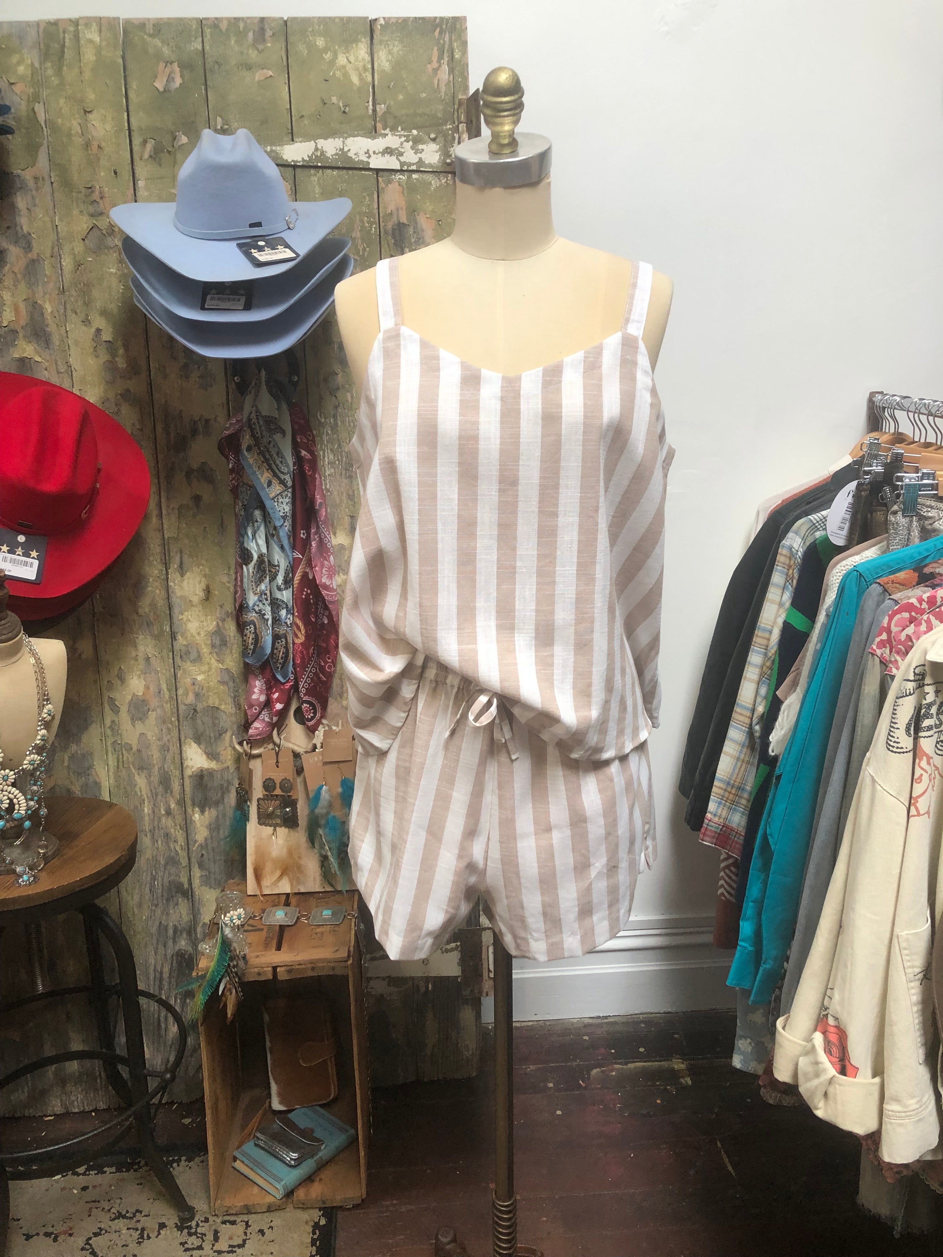 Linen Stripe Set