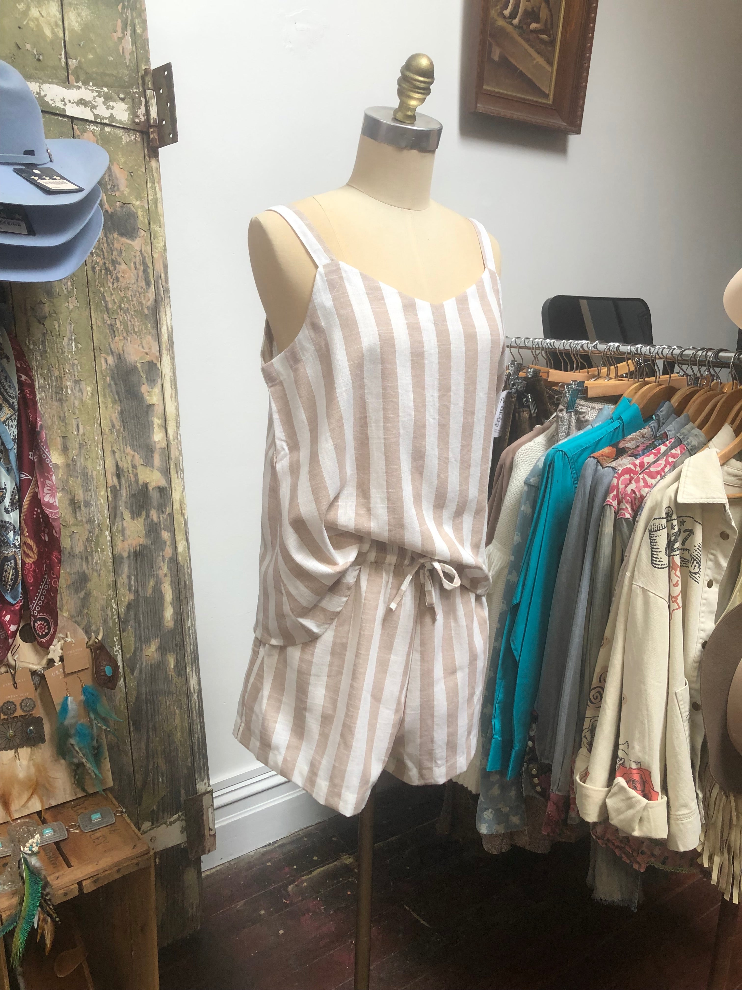 Linen Stripe Set