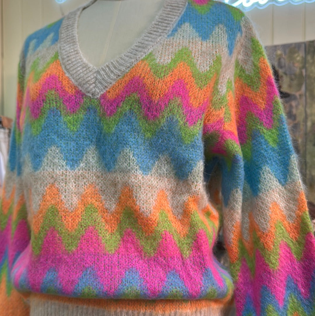 Italian Star Mohair Razz Knit Jumper