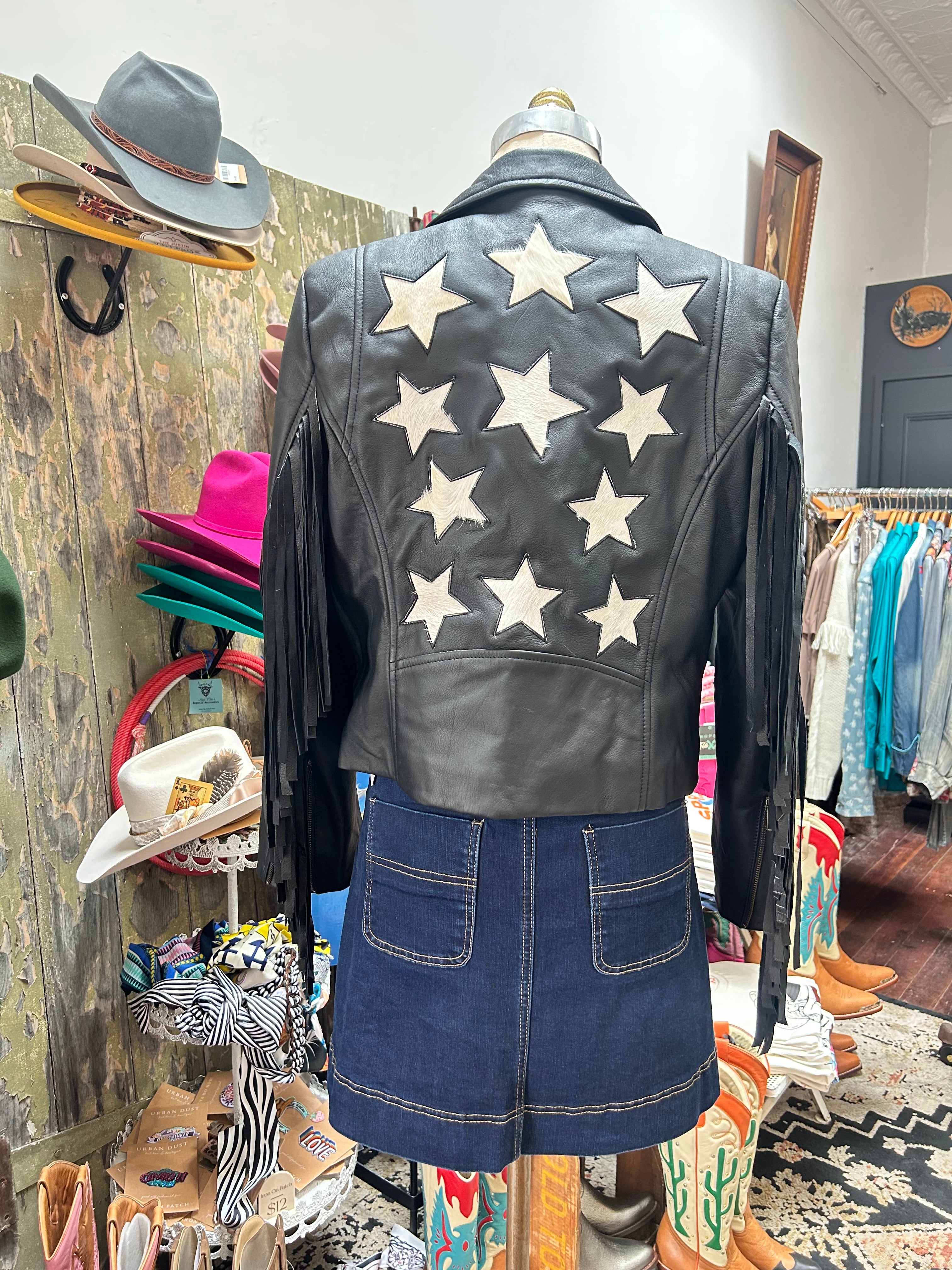 Country’s Cool Again Leather Fringe Jacket