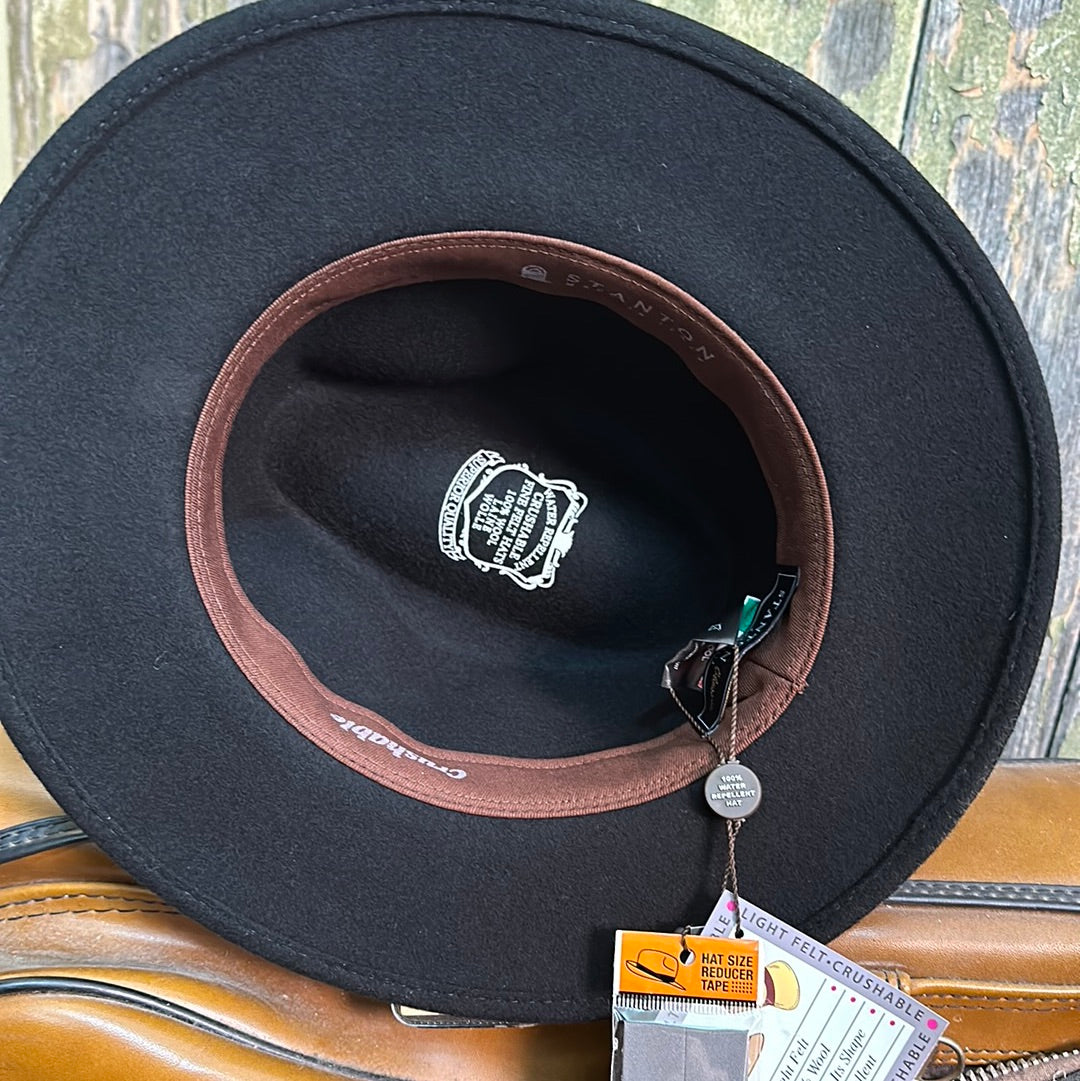 Urban Dust's Top Selling Style for Two Years Running - Stanton Italian Made Crushable 100% Wool Fedora IT001