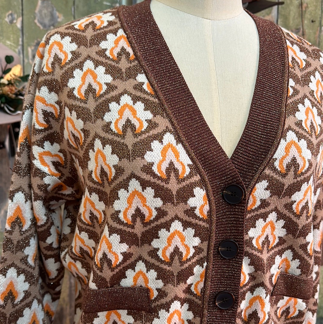 Your Closest’s Happy Hour Glitter V - neck Cardigan