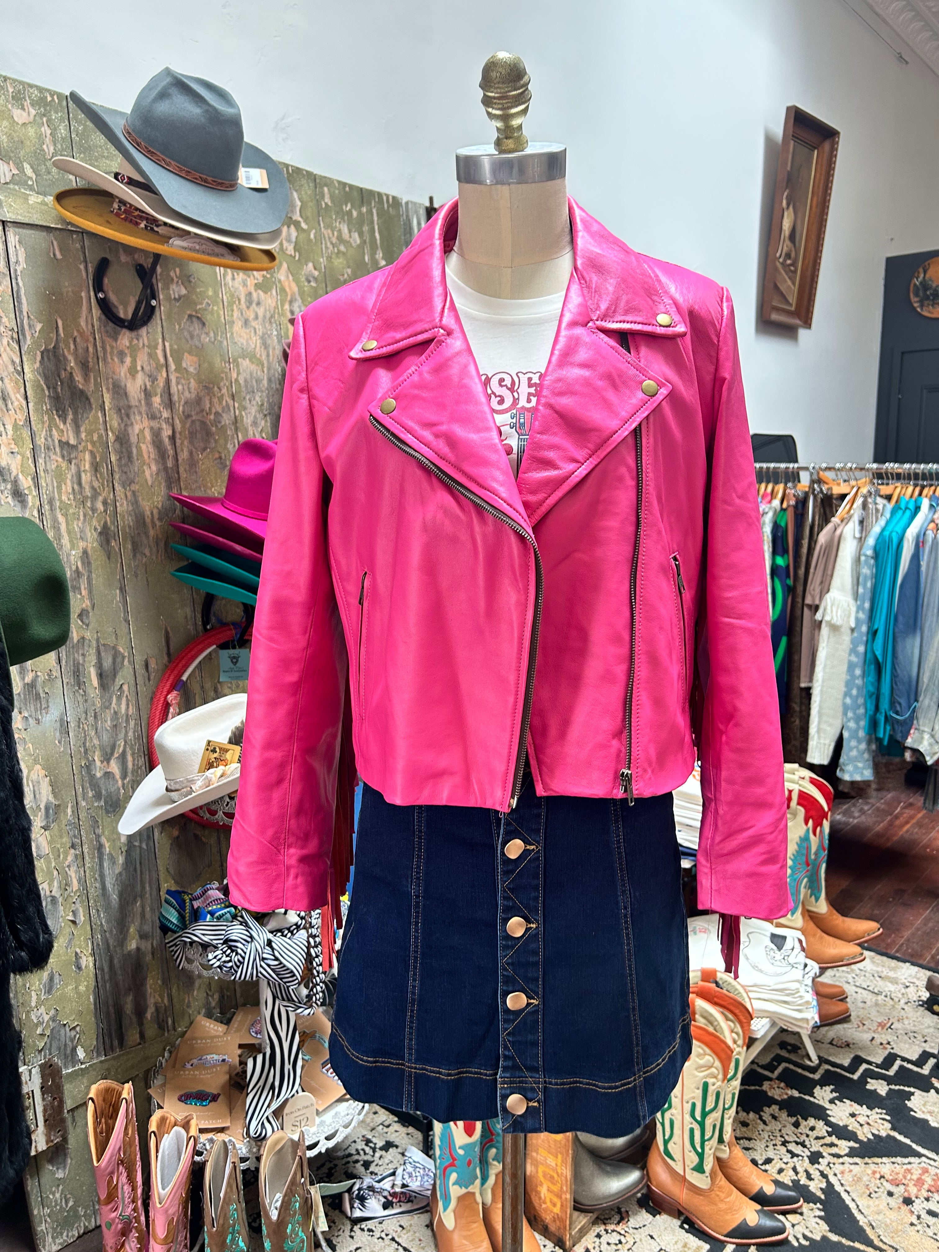 Country’s Cool Again Leather Fringe Jacket