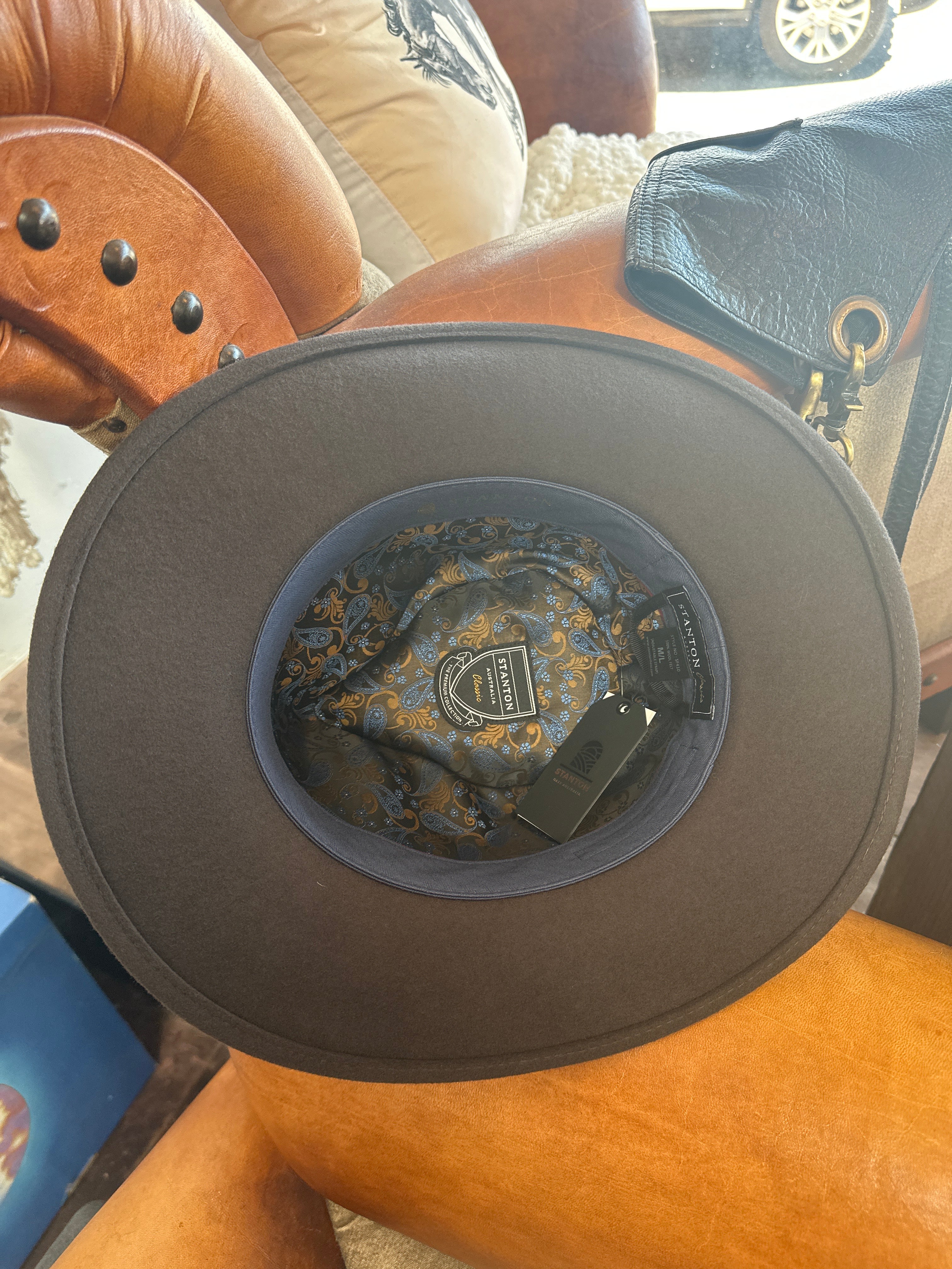 100% Aussie Wool Felt Western Safari Hat