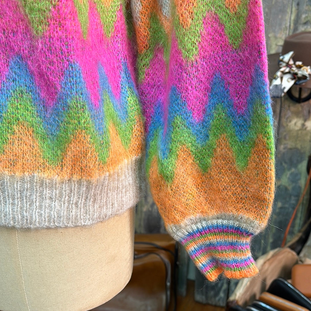 Italian Star Mohair Razz Knit Jumper