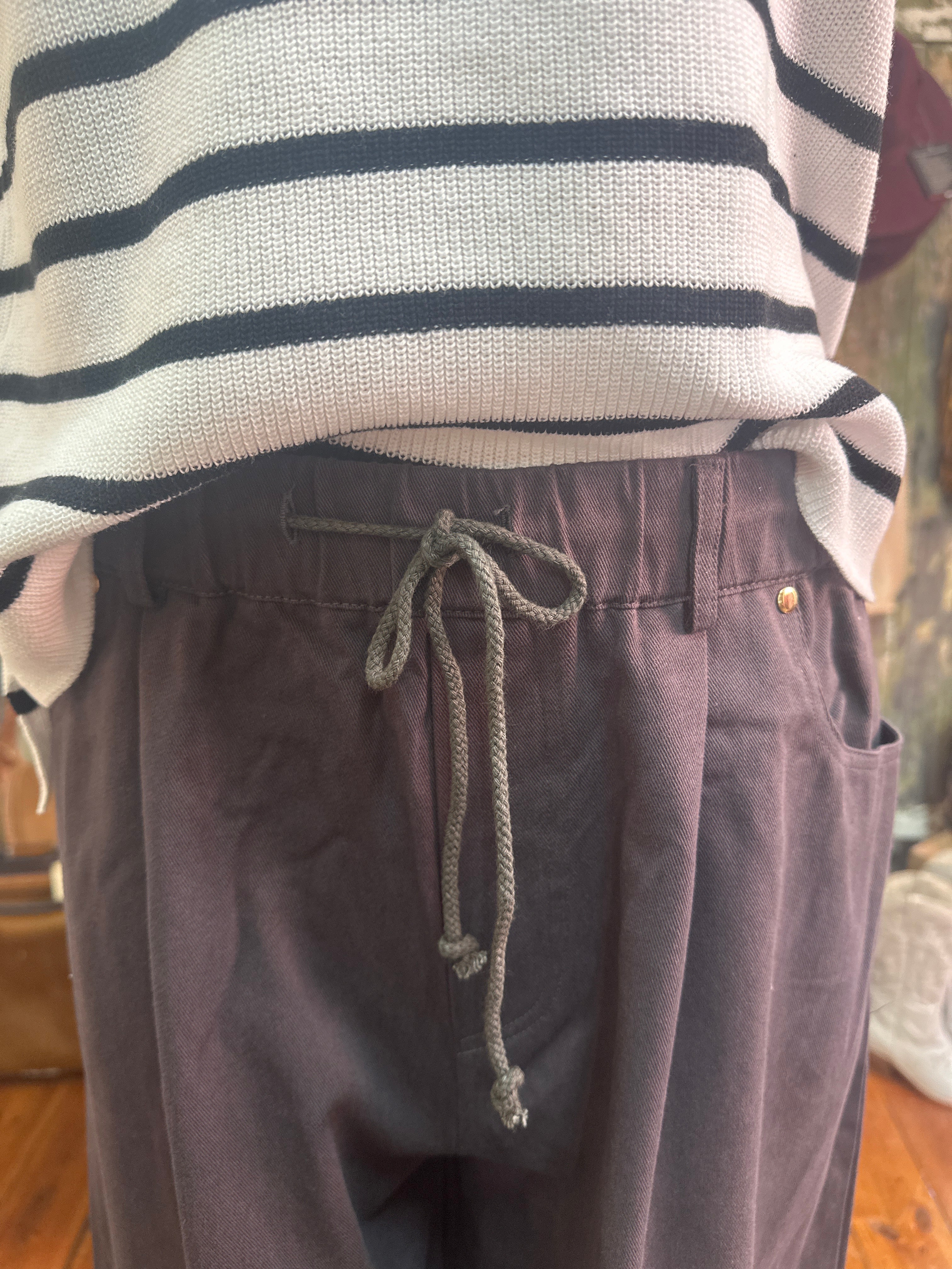 Cotton Drill wide legged pant