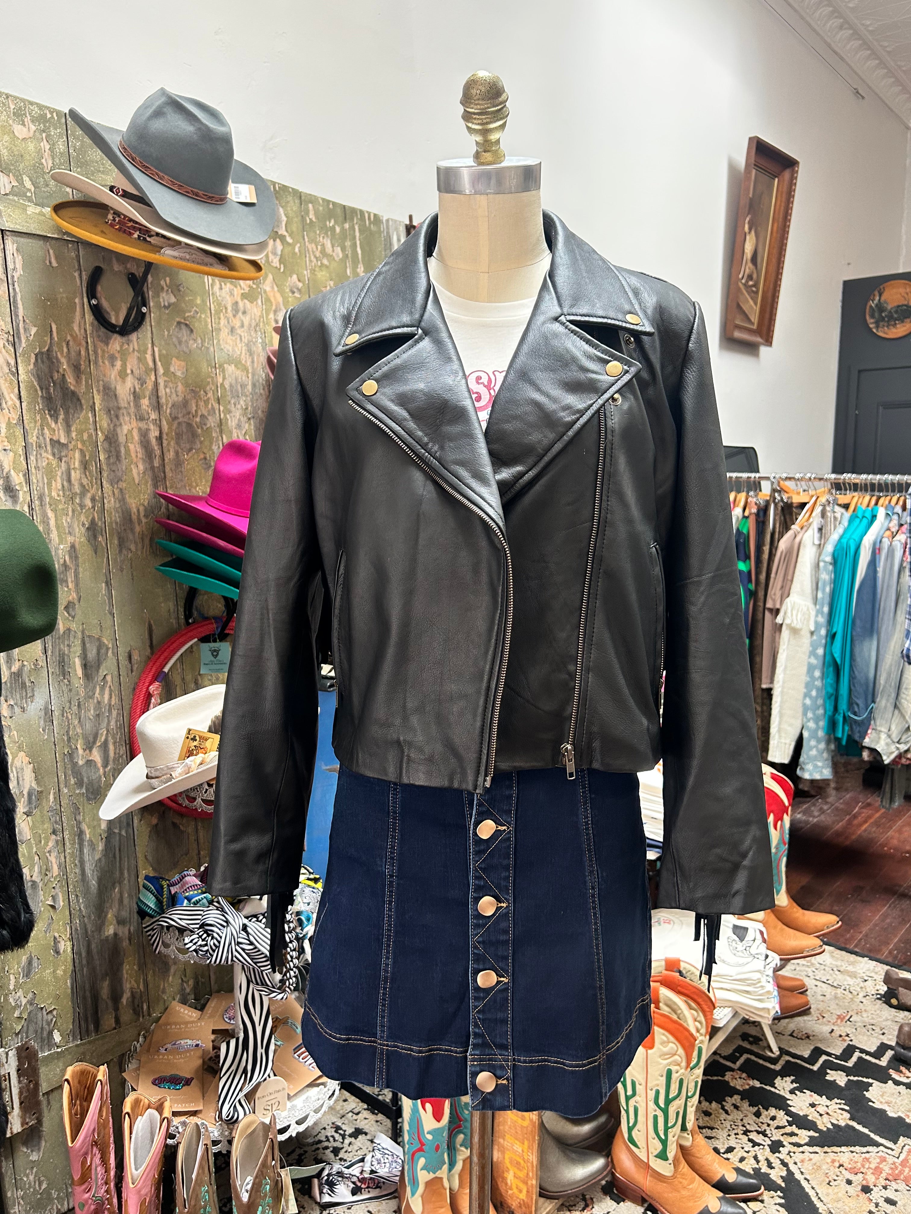 Country’s Cool Again Leather Fringe Jacket