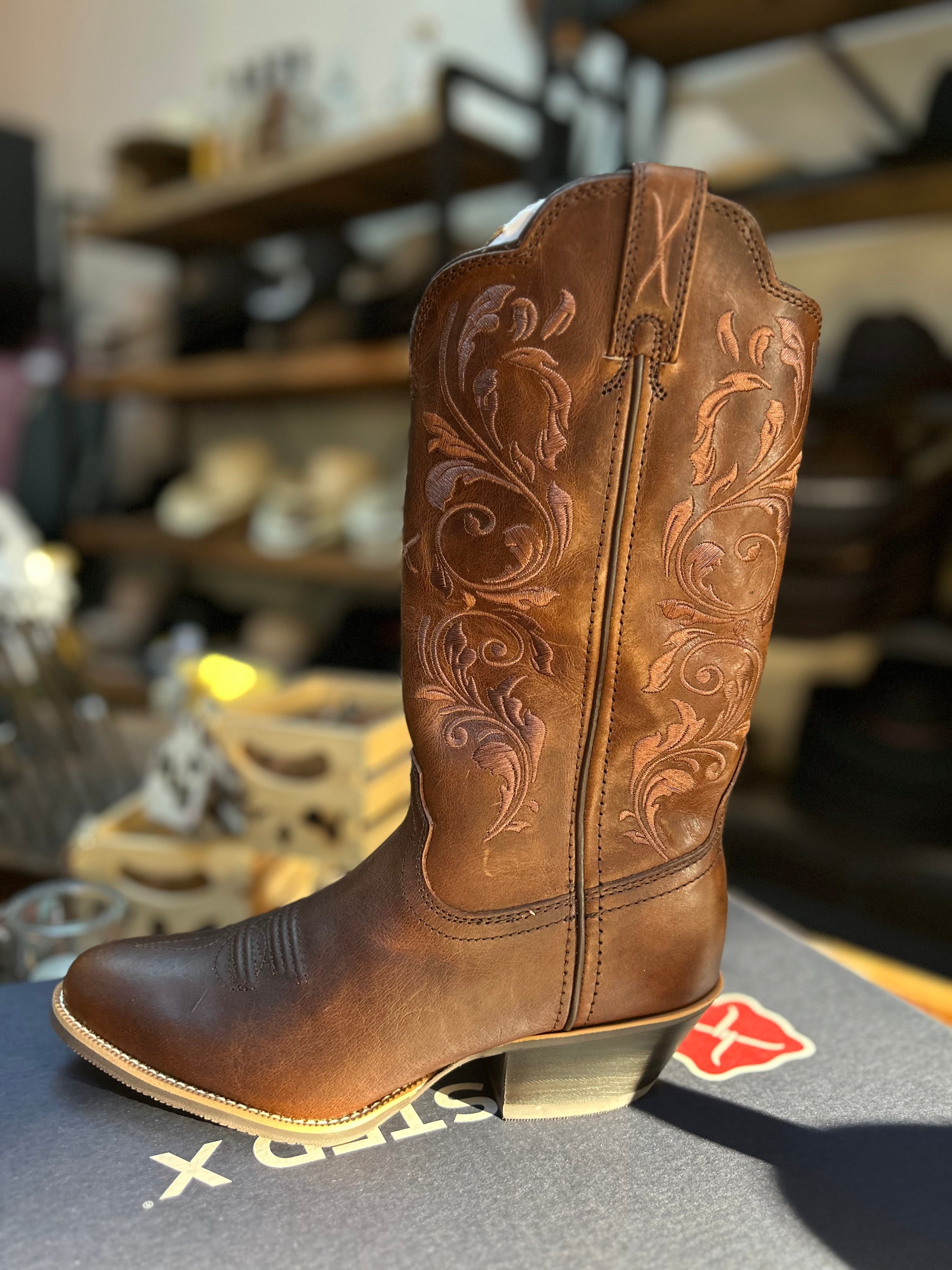 Twisted Chocolate Western Boot