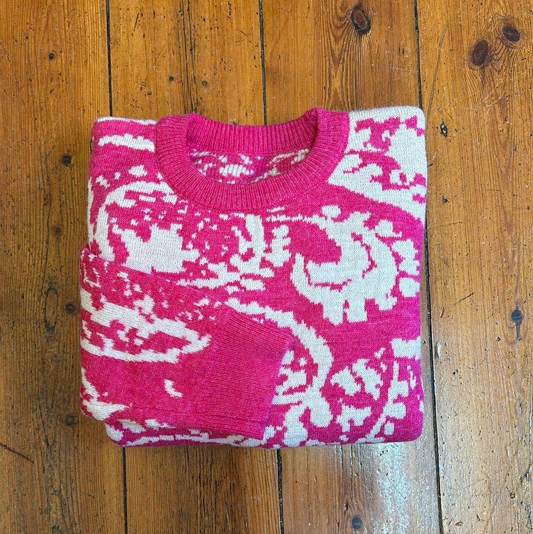 Your Closet’s Happy Hour Paisley Graphic Jumper