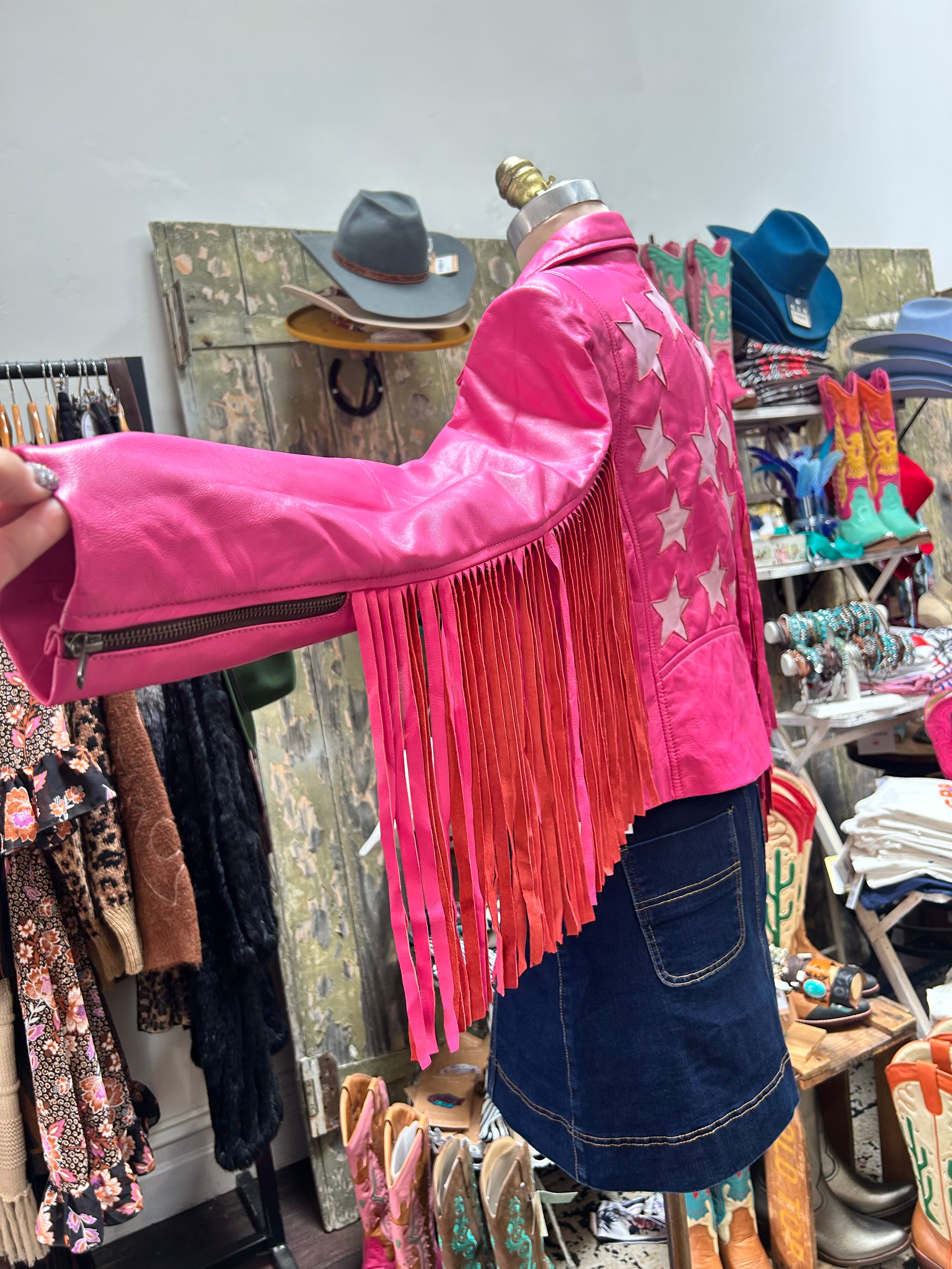 Country’s Cool Again Leather Fringe Jacket