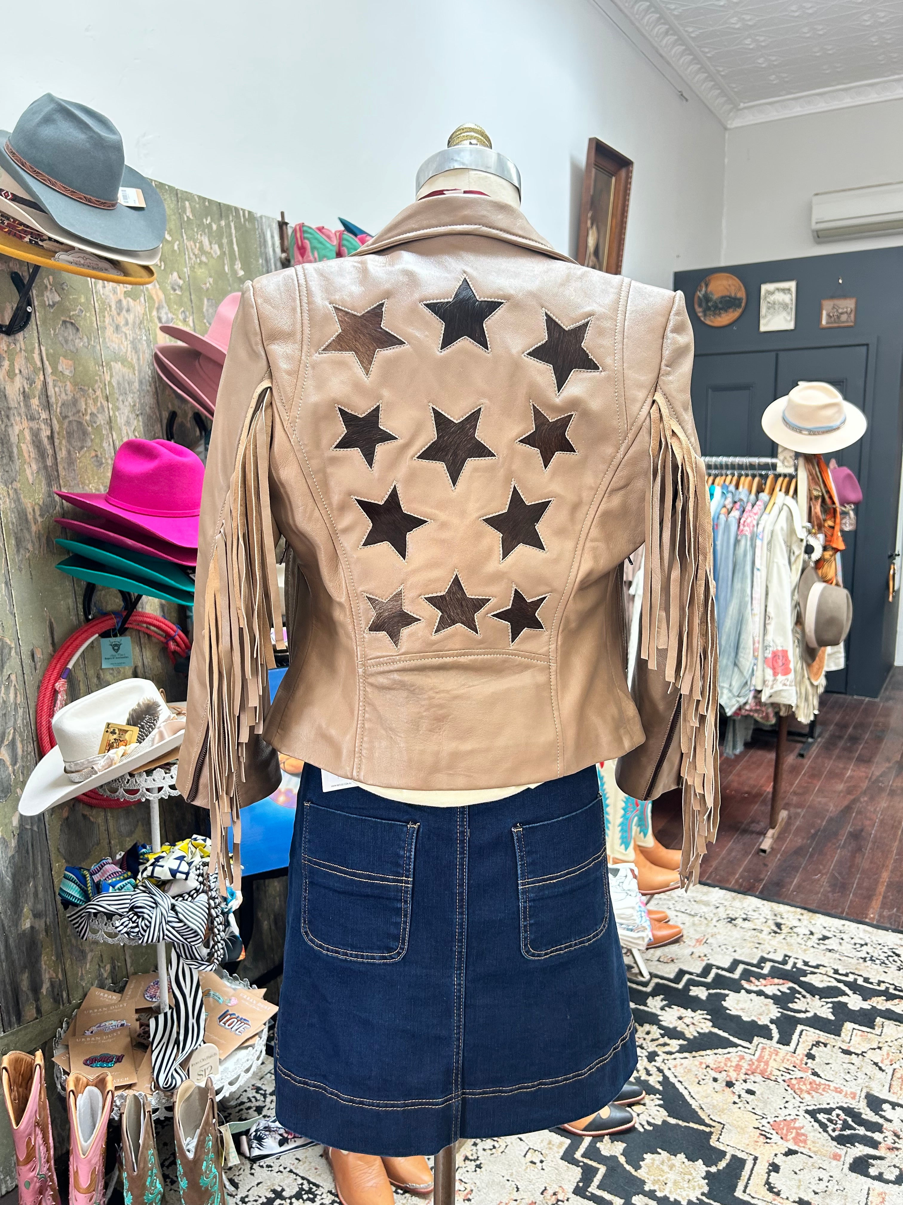 Country’s Cool Again Leather Fringe Jacket