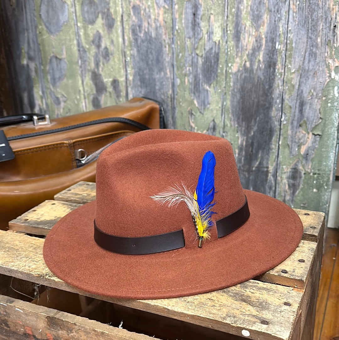 Urban Dust 100% Aussie Felt Fedora - SF363 - Adjustable