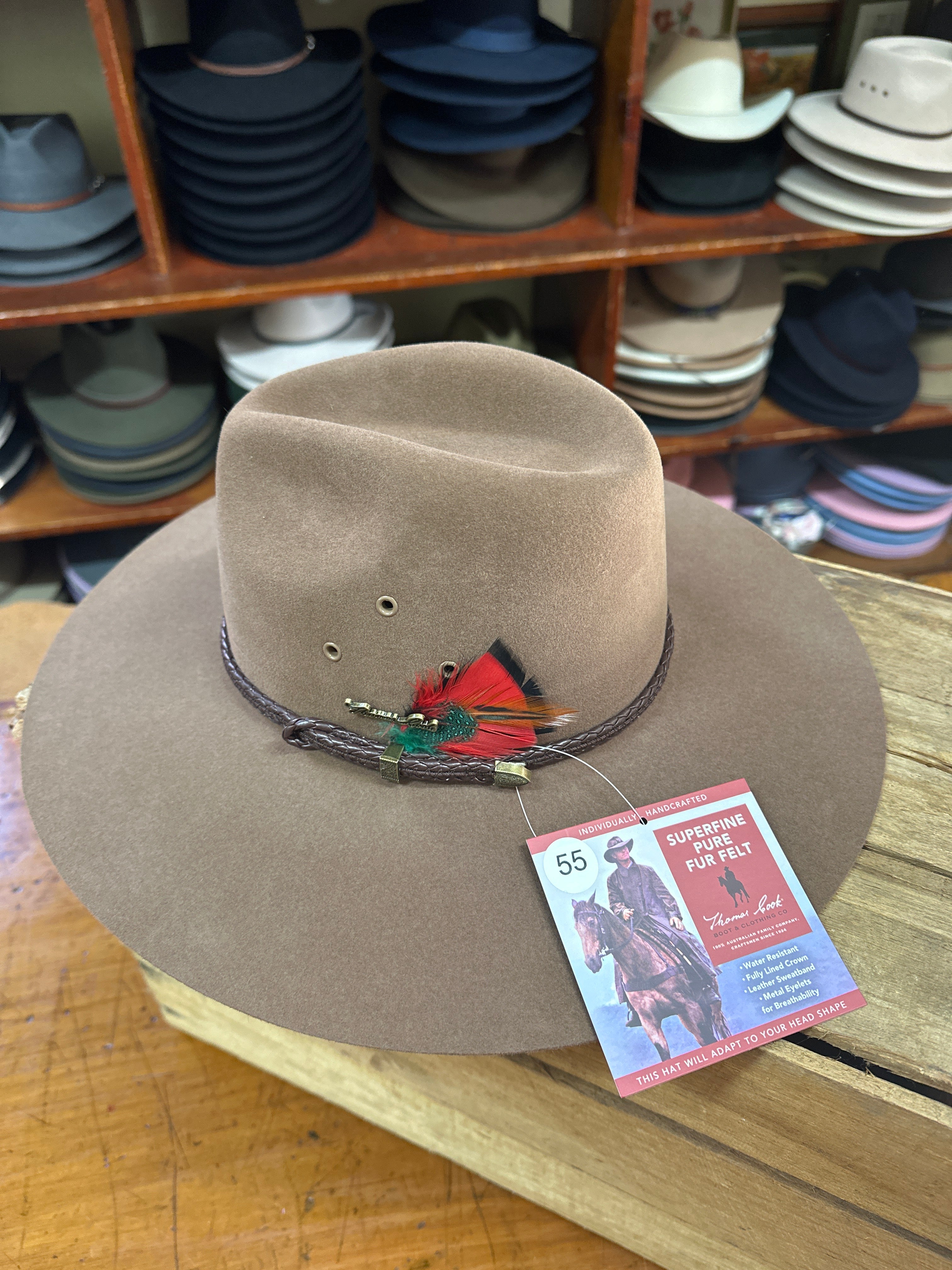 Thomas Cook Drafter Australian Pure Felt Fur Hat Fawn
