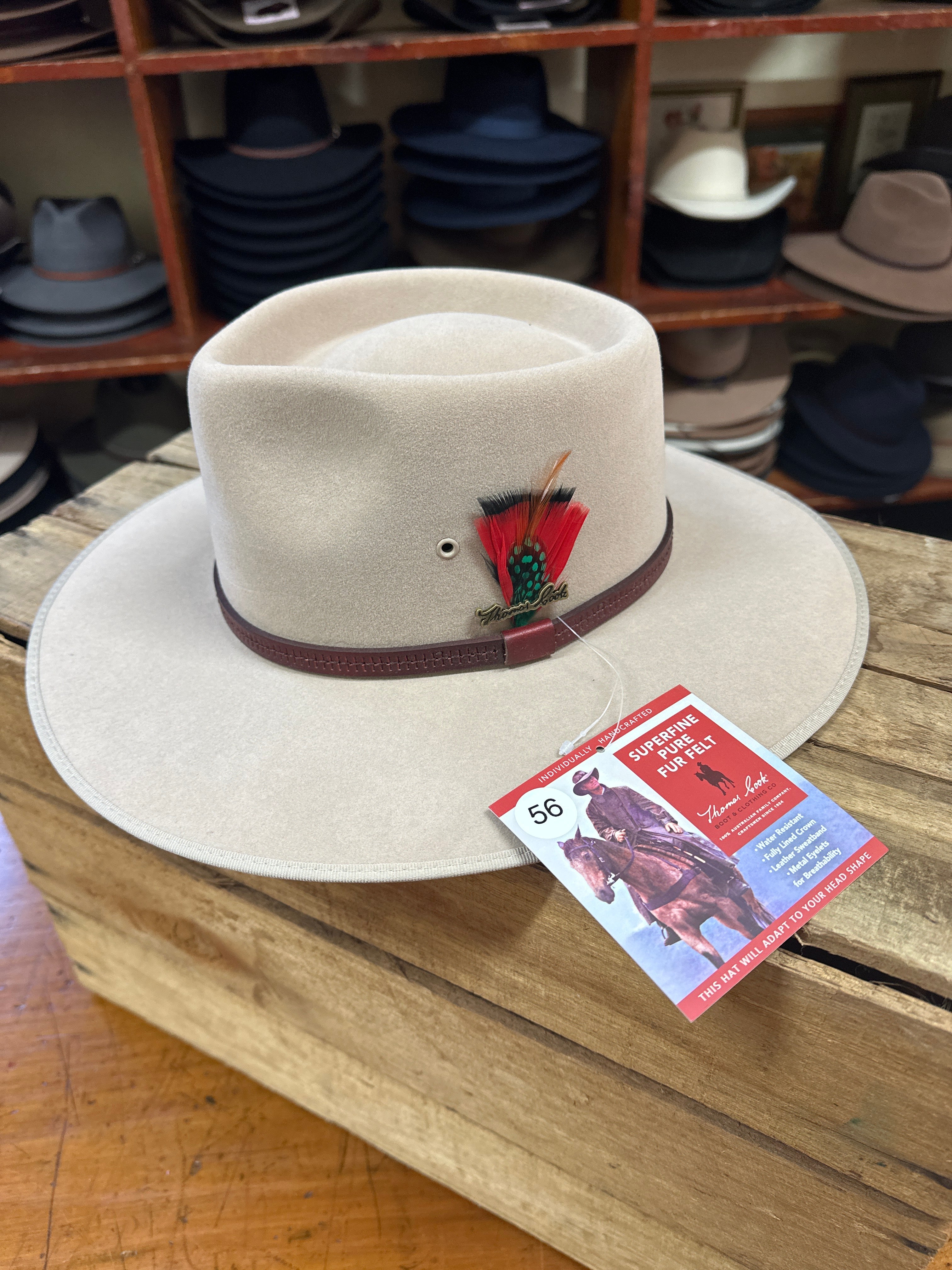 Thomas Cook Grazier Pure Fur Felt Hat Sand
