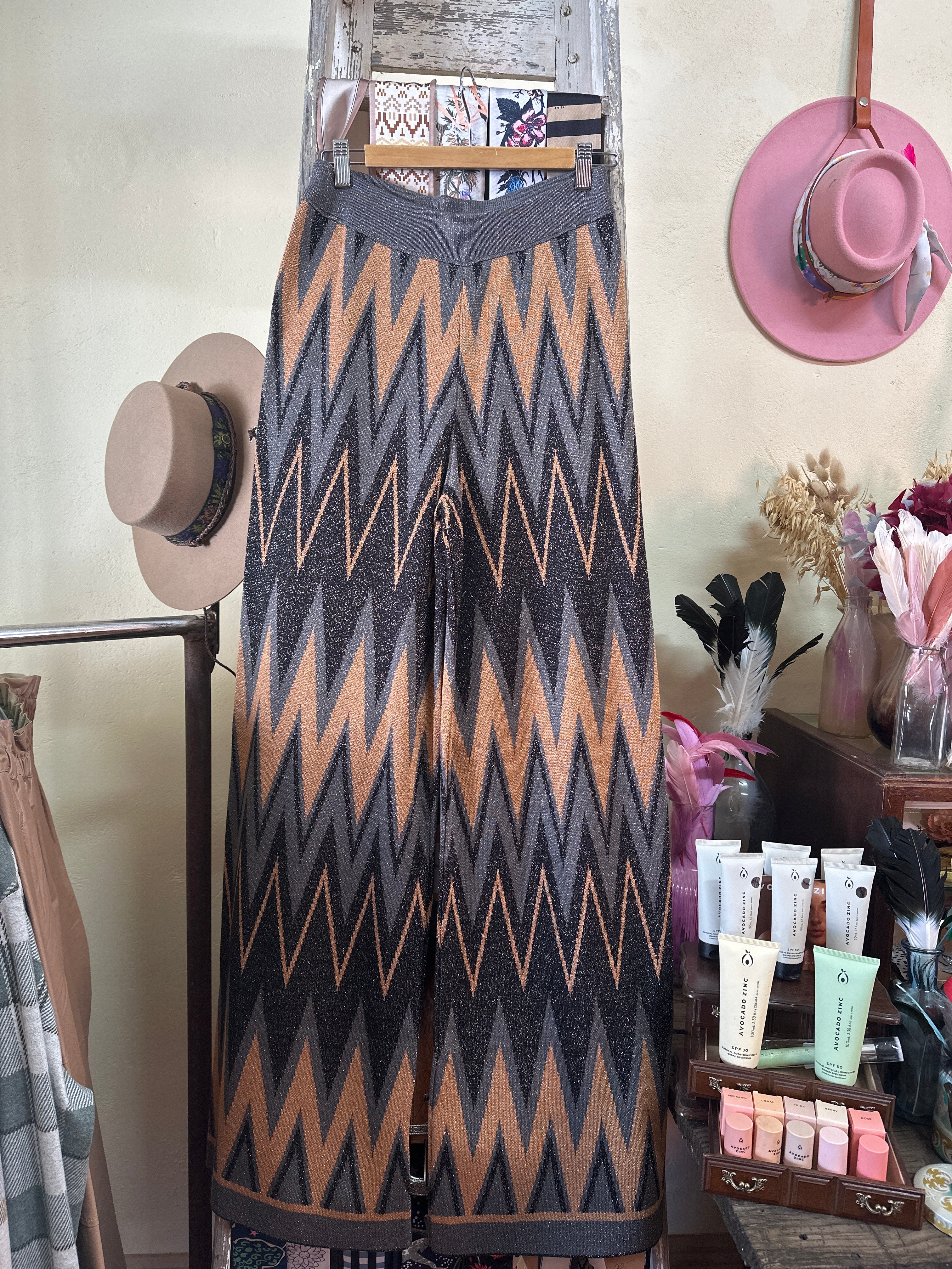 Aggel Zig Zag Lurex Pant