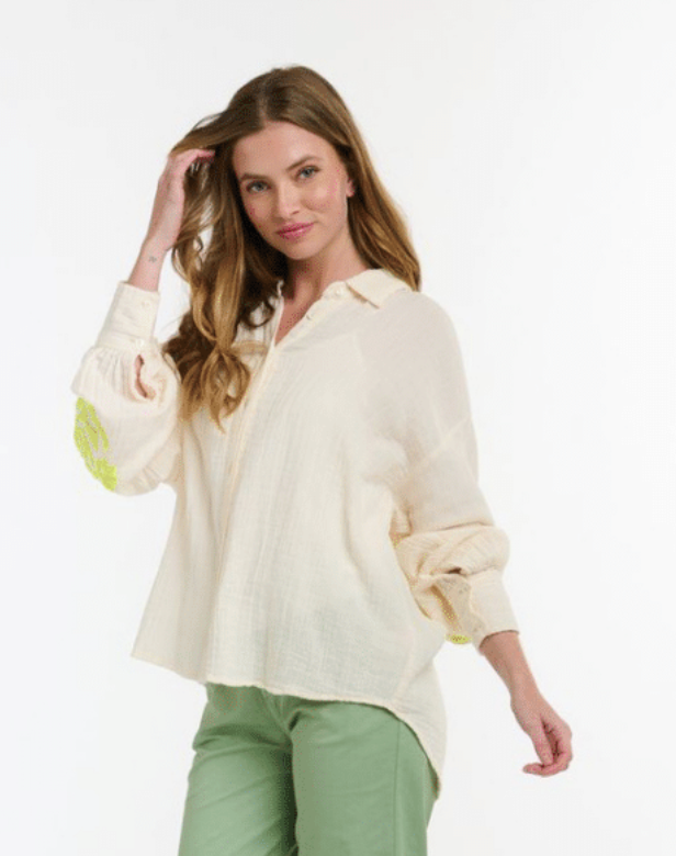 Italian Star Mint Shirt In Yellow Rose