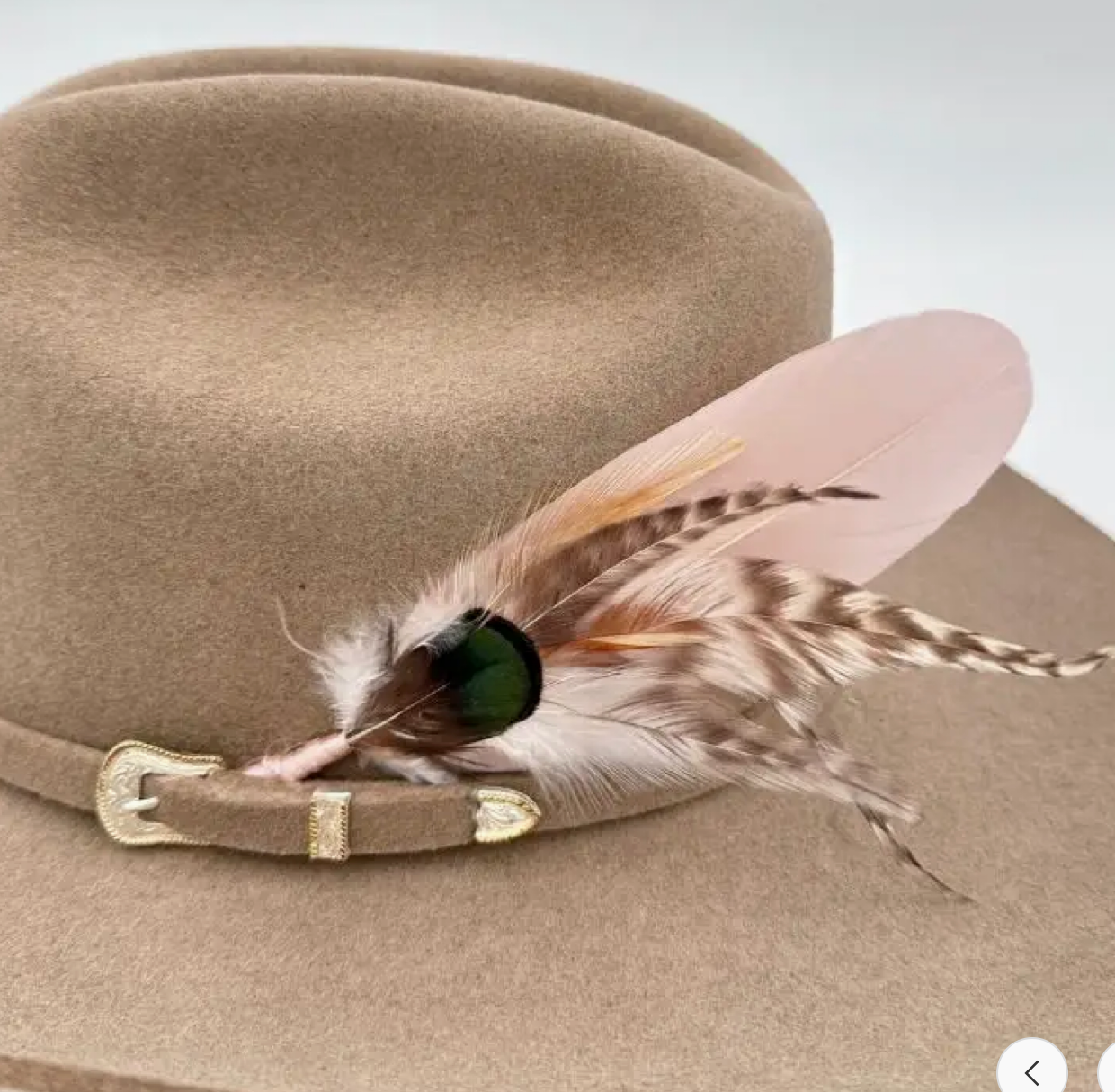 Willow Lane Feather Hat Accent Showgirl Feather
