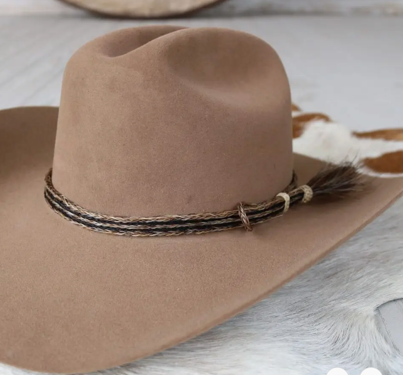Willow Lane Pacesetter Horsehair Braided Single Tassel Hat Band