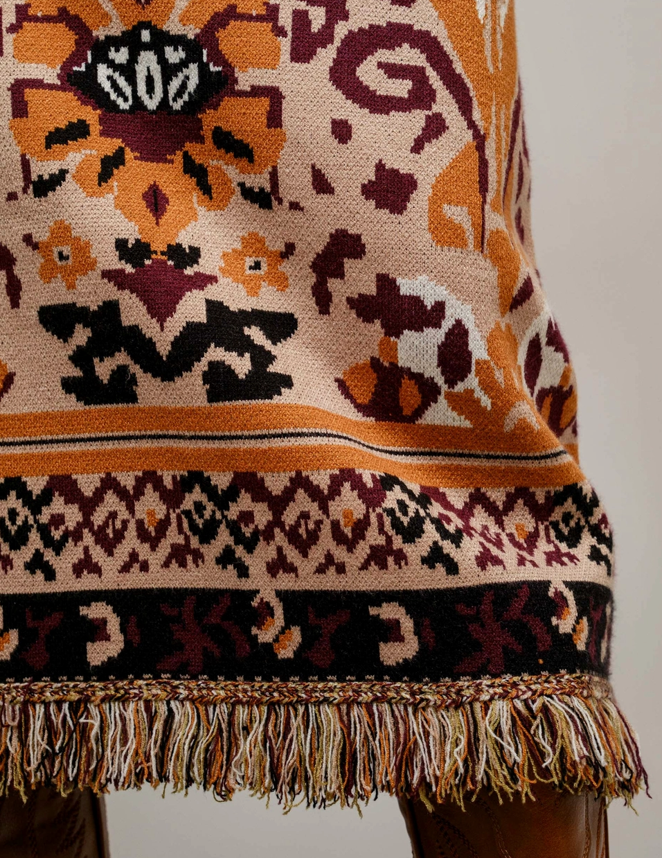 Blue B. Ethnic Knitted Skirt