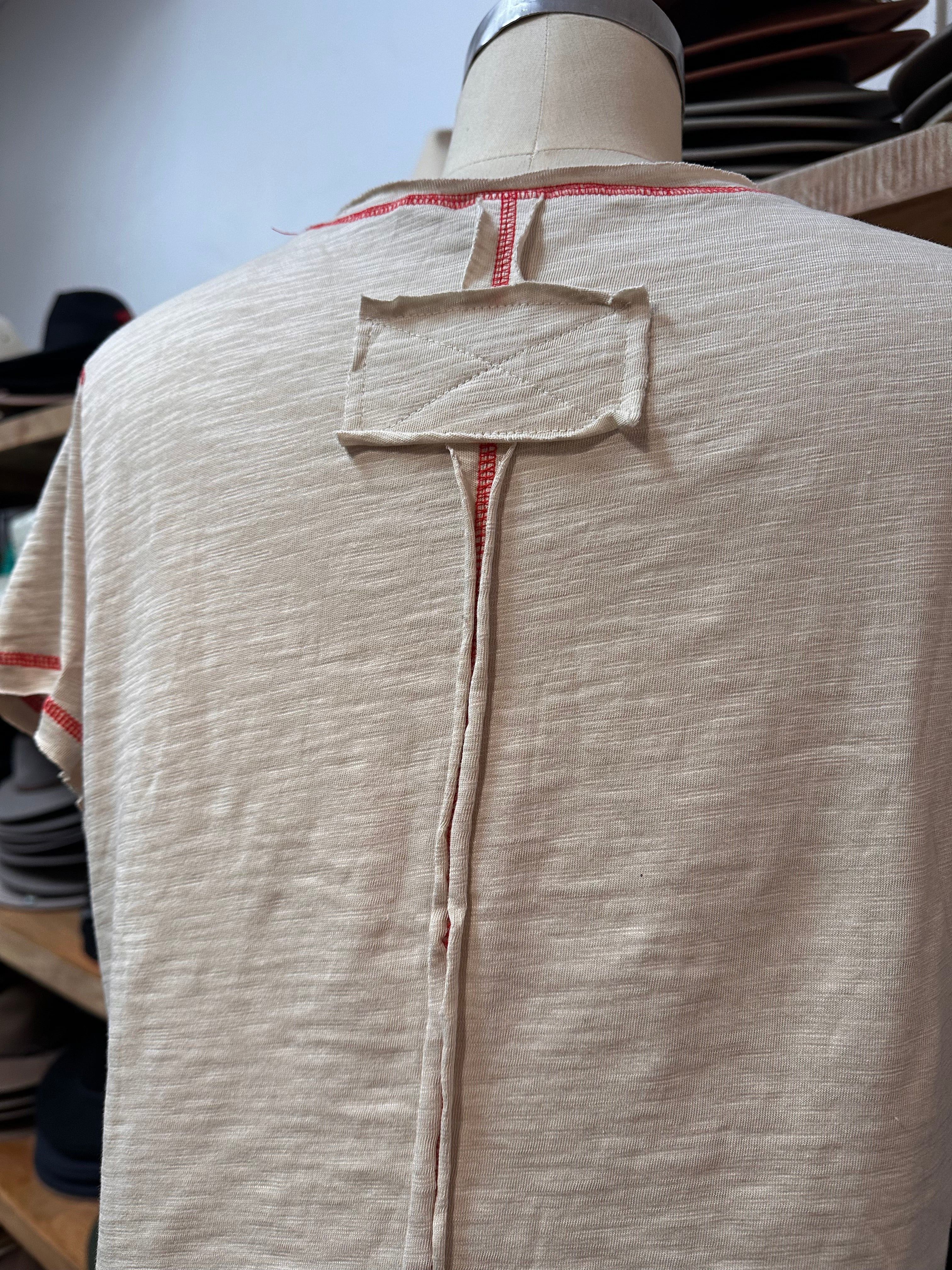 Raw Edge Boot Embroidery T.Shirt