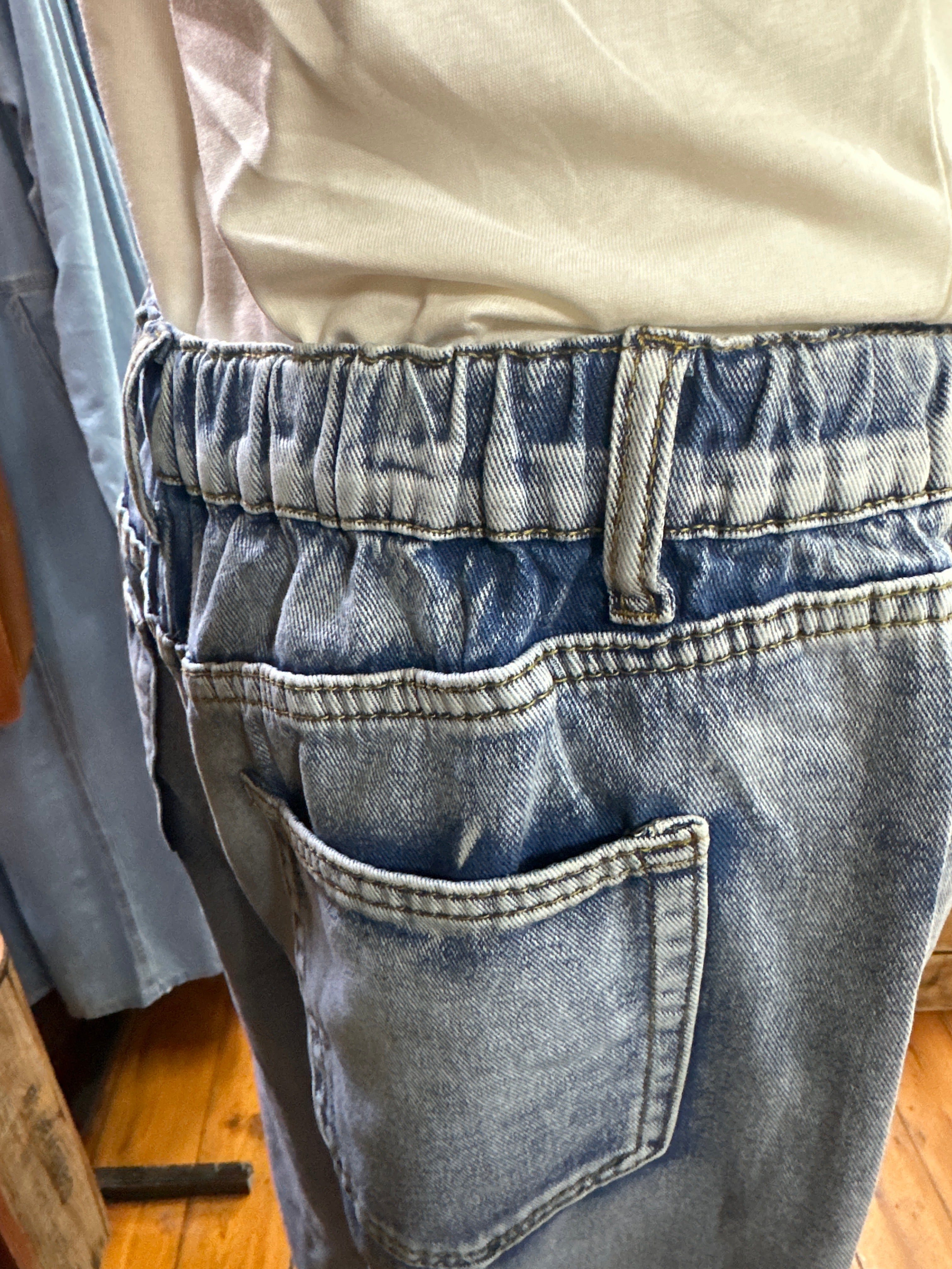 Fria Denim Elastic Waist Jean