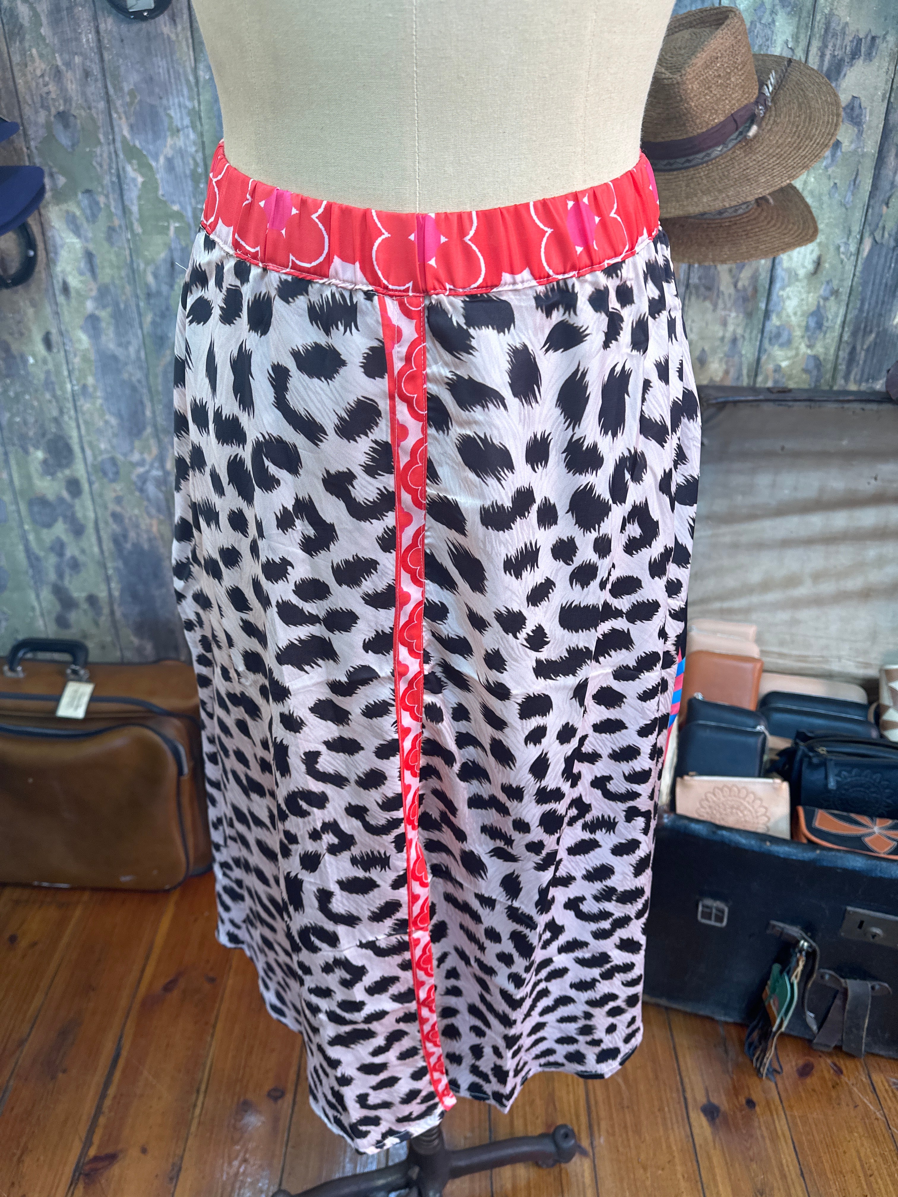 Italian Star Sulky Leopard Print Skirt