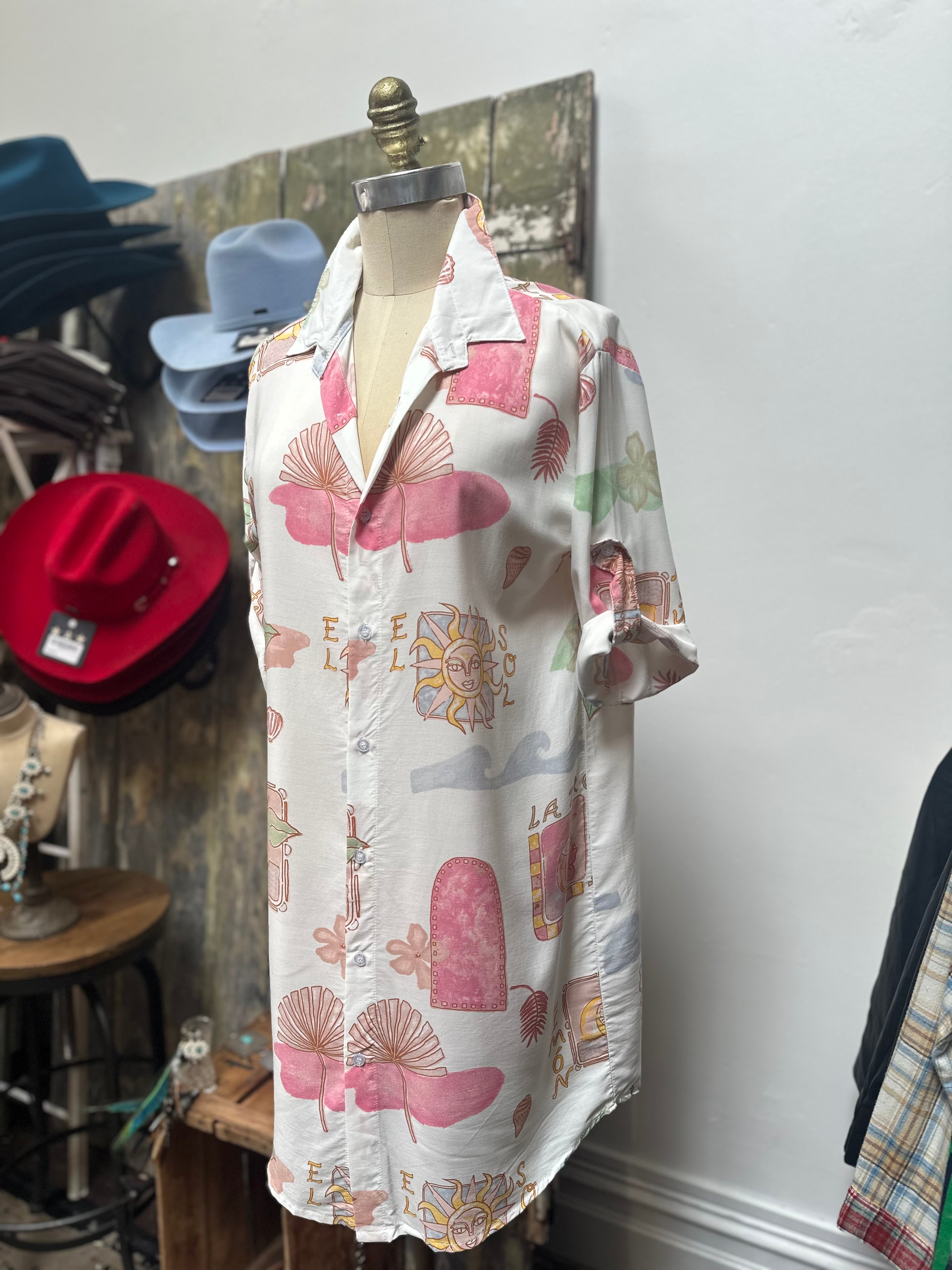La Tropicana Shirt Dress
