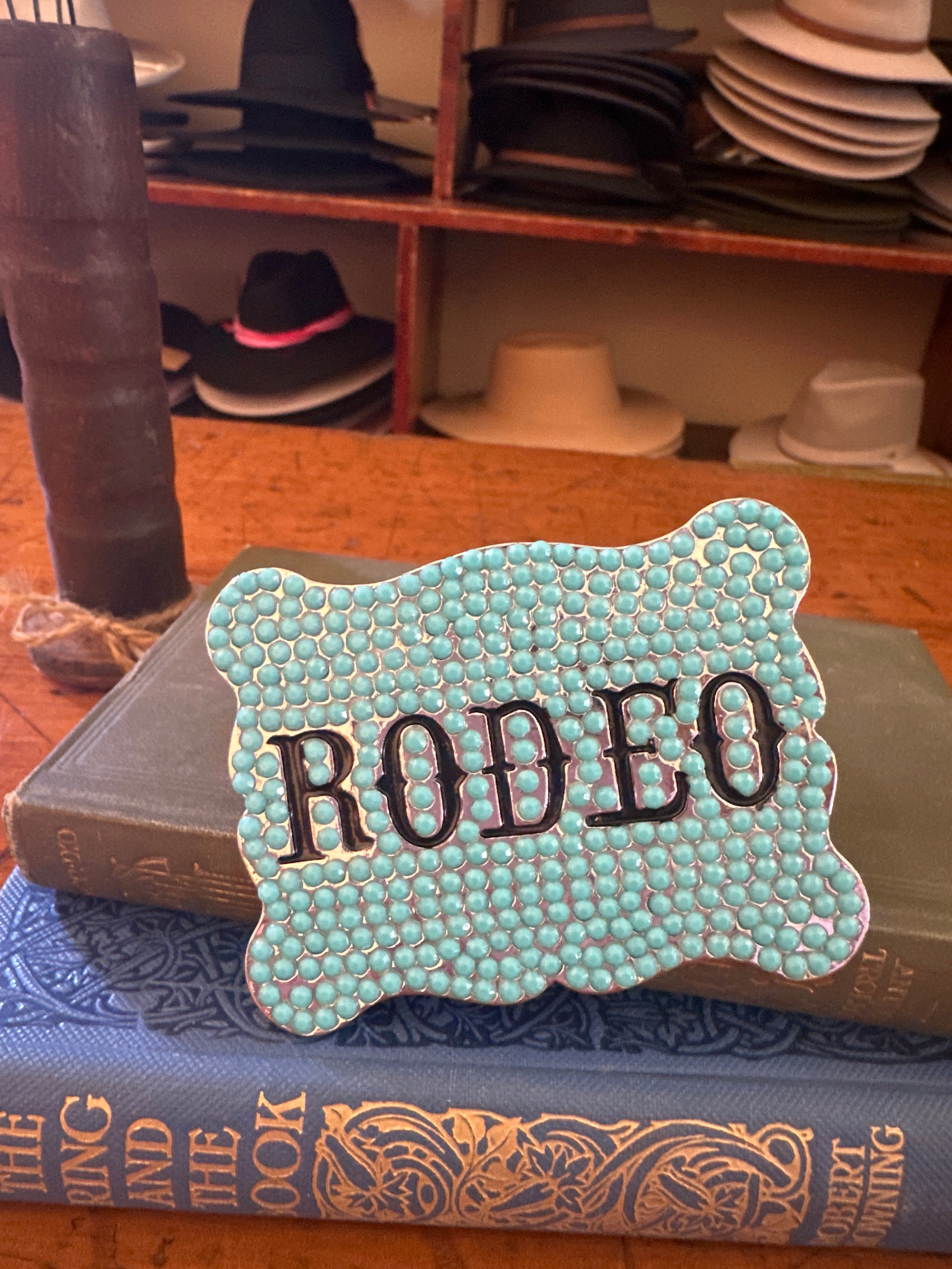 Turquoise Swarovski Rodeo Buckle