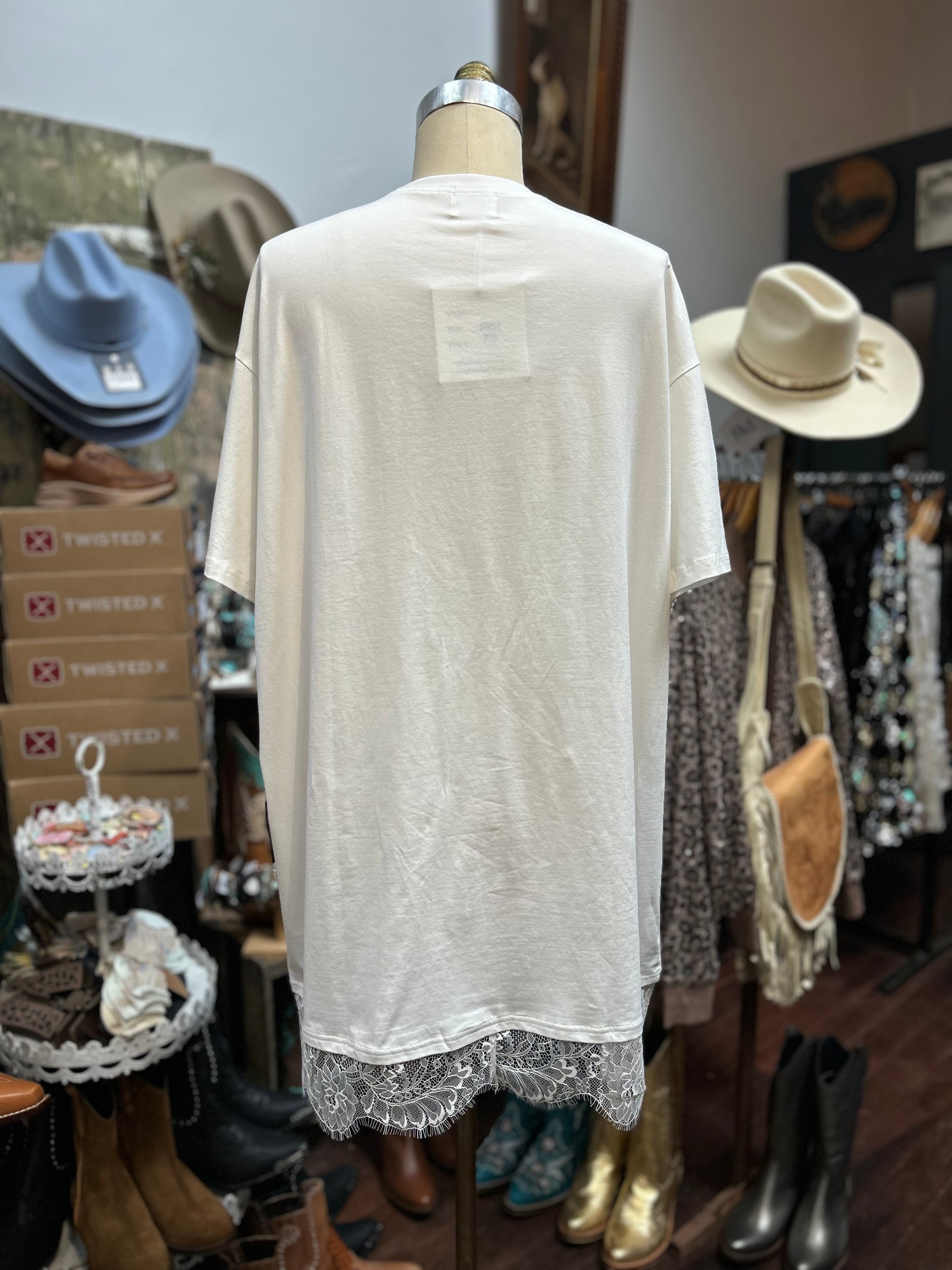 By Frankie Rodeo T-shirt Lace Dress