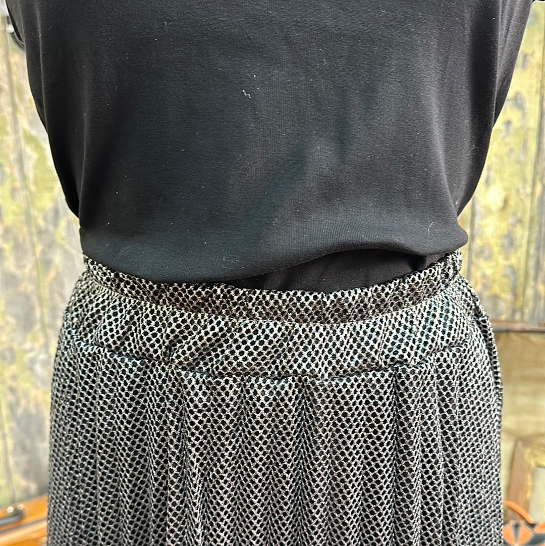 Love From Italy Silver Mesh Skirt