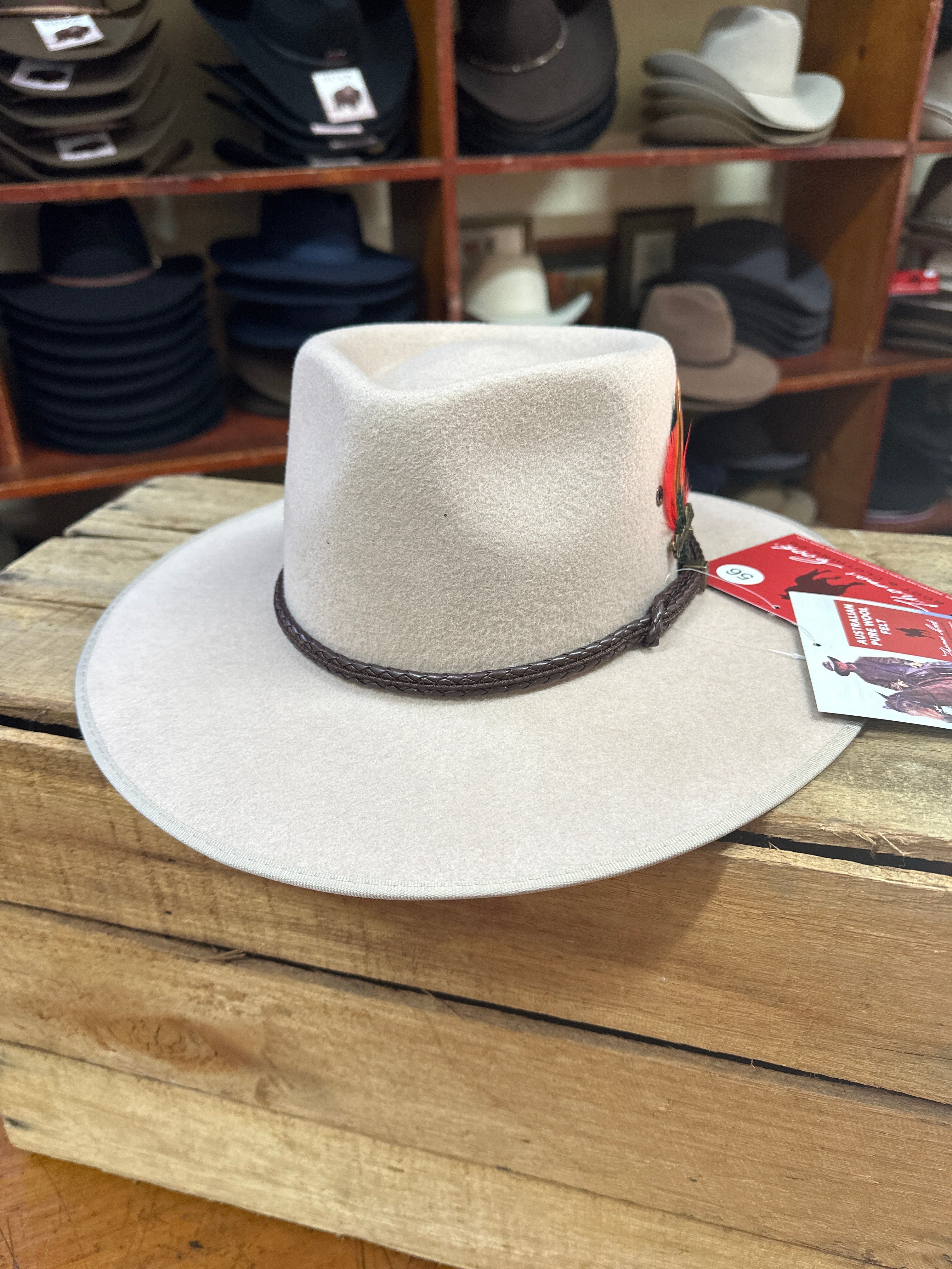 Thomas Cook Drover Australian Pure Wool Felt Hat Sand