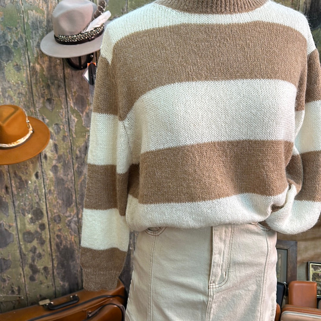 Urban Luxury Alpaca Wool Mix Stripe Jumper