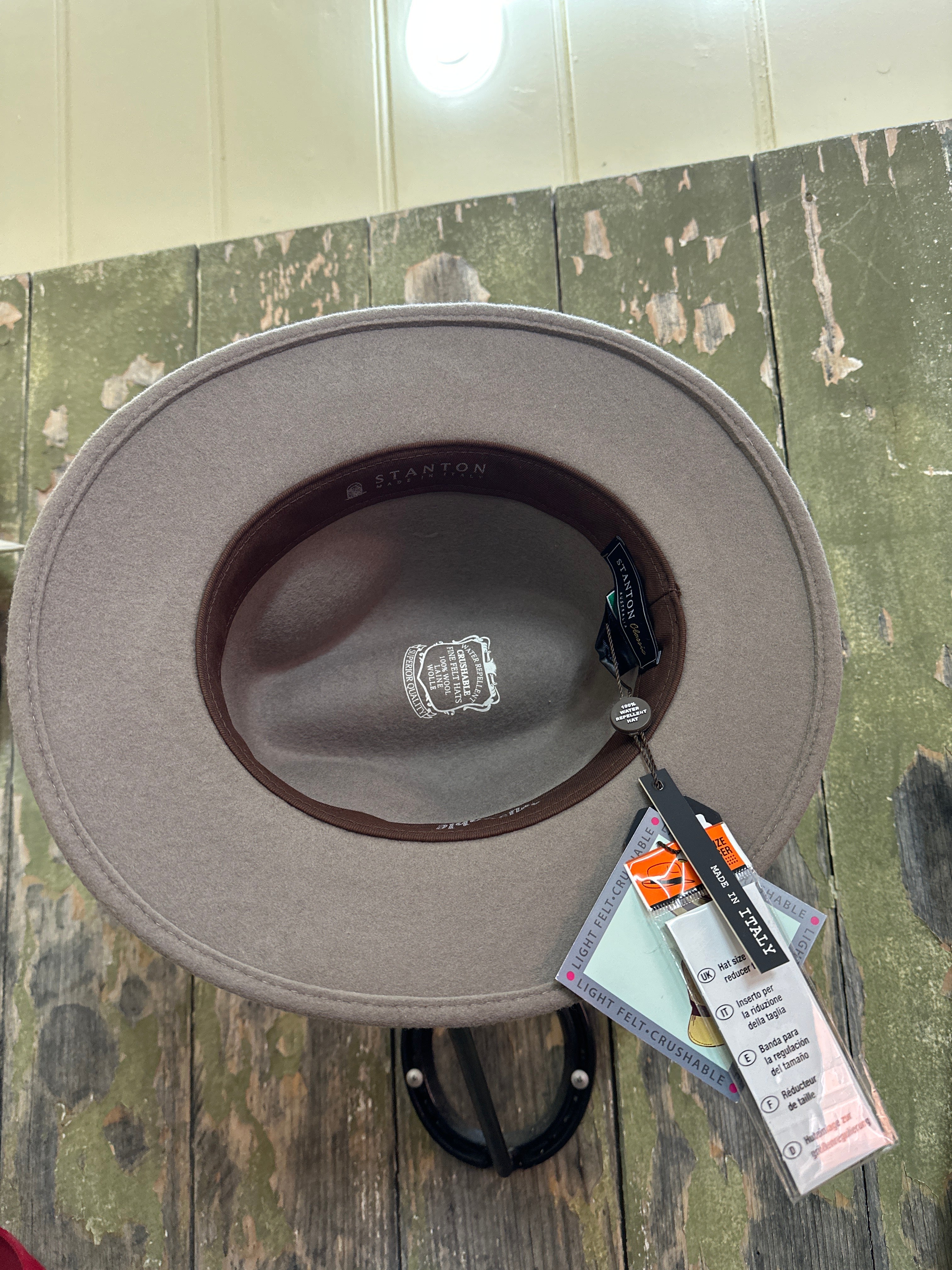 Urban Dust's Top Selling Style for Two Years Running -  Stanton Italian Made Crushable 100% Wool Fedora IT001