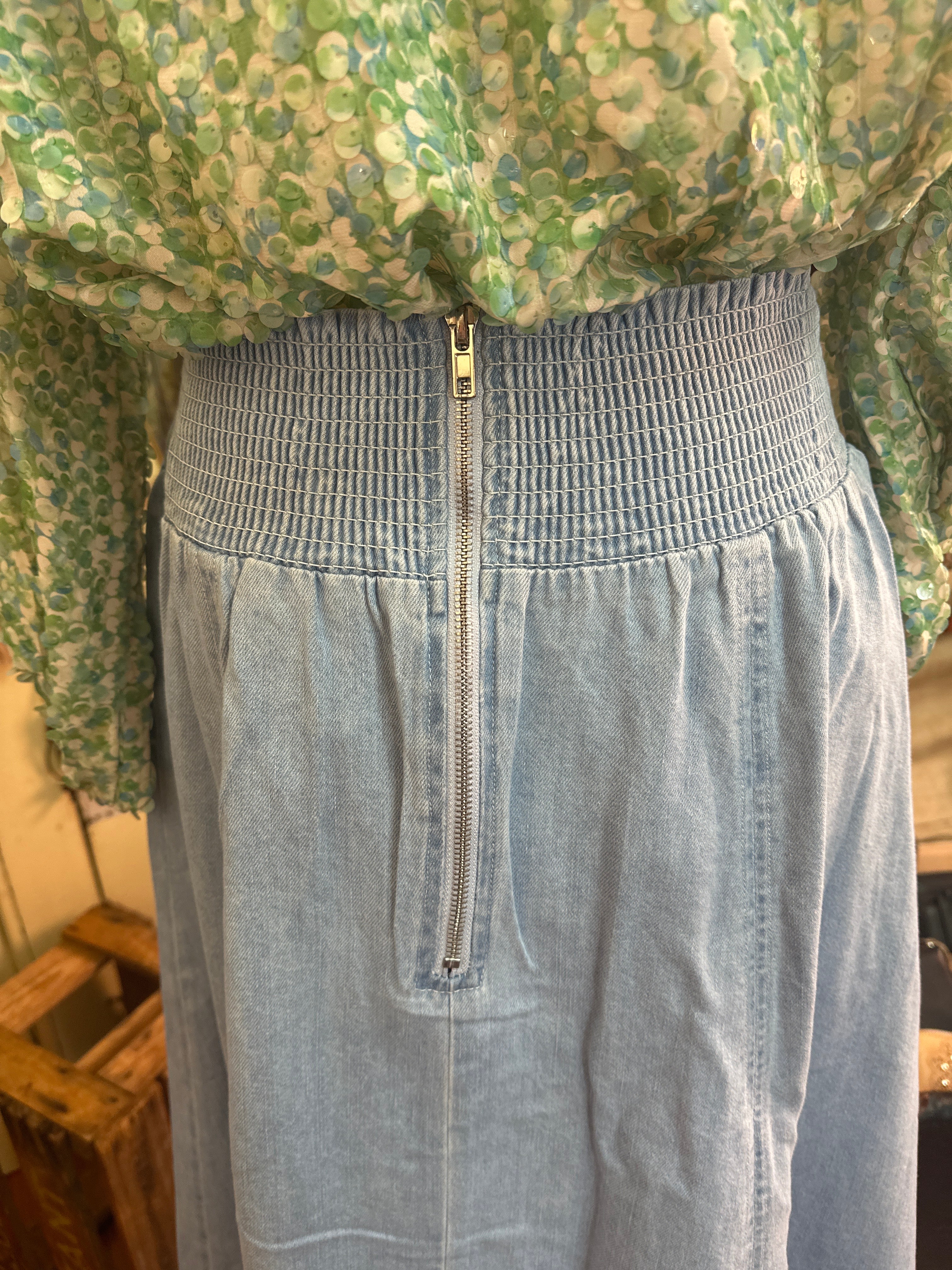 365 Days Dakota Denim Skirt Light Wash