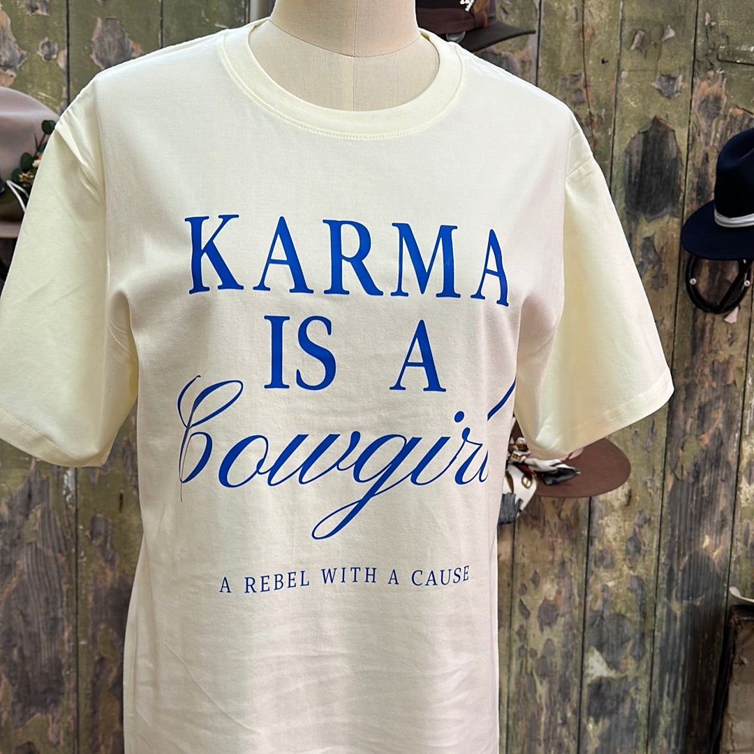 Urban Dust Karma Is A Cowgirl T.Shirt