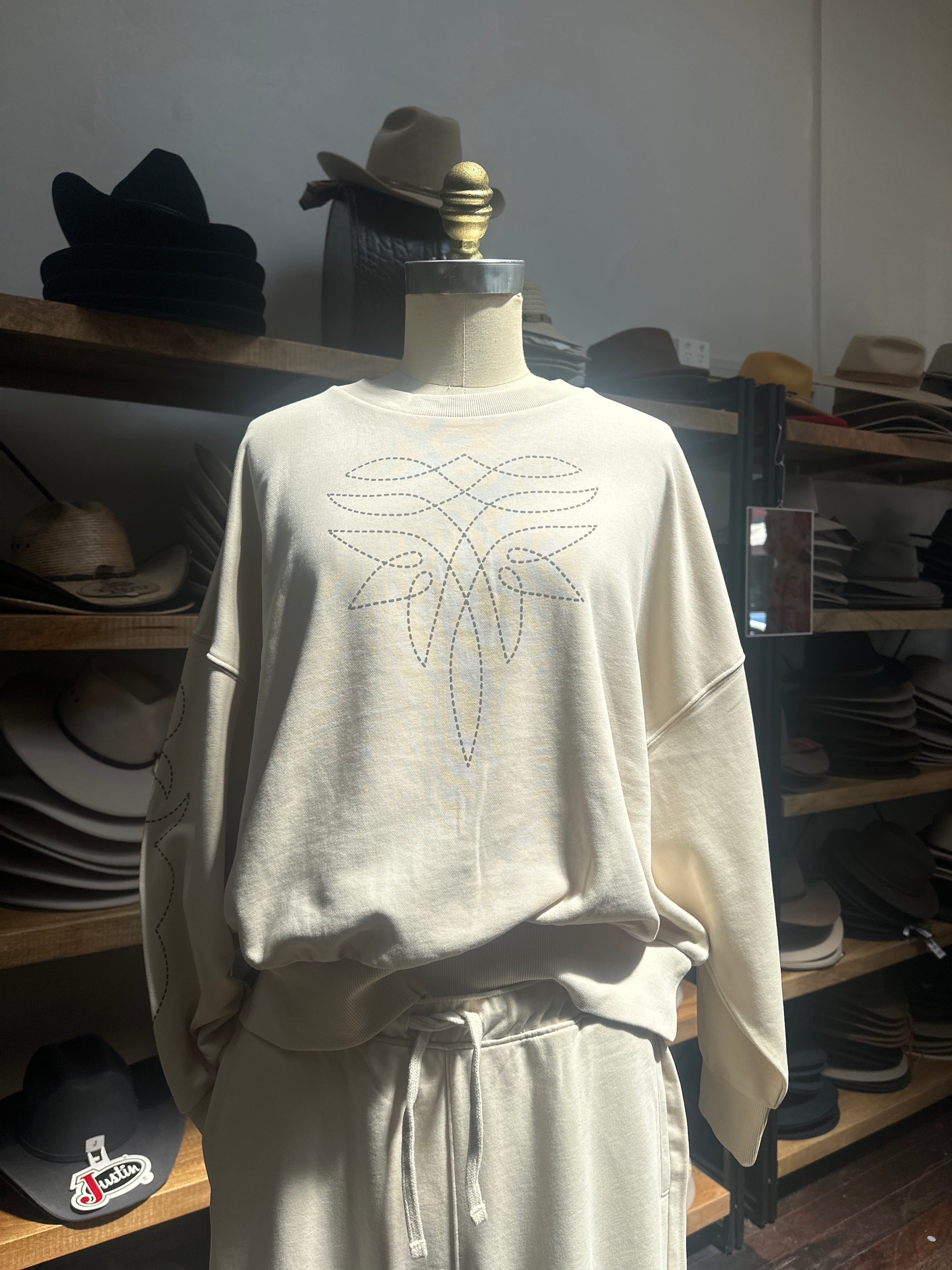 Lainey Wilson x Wrangler Cowboy Long Sleeve Sweater