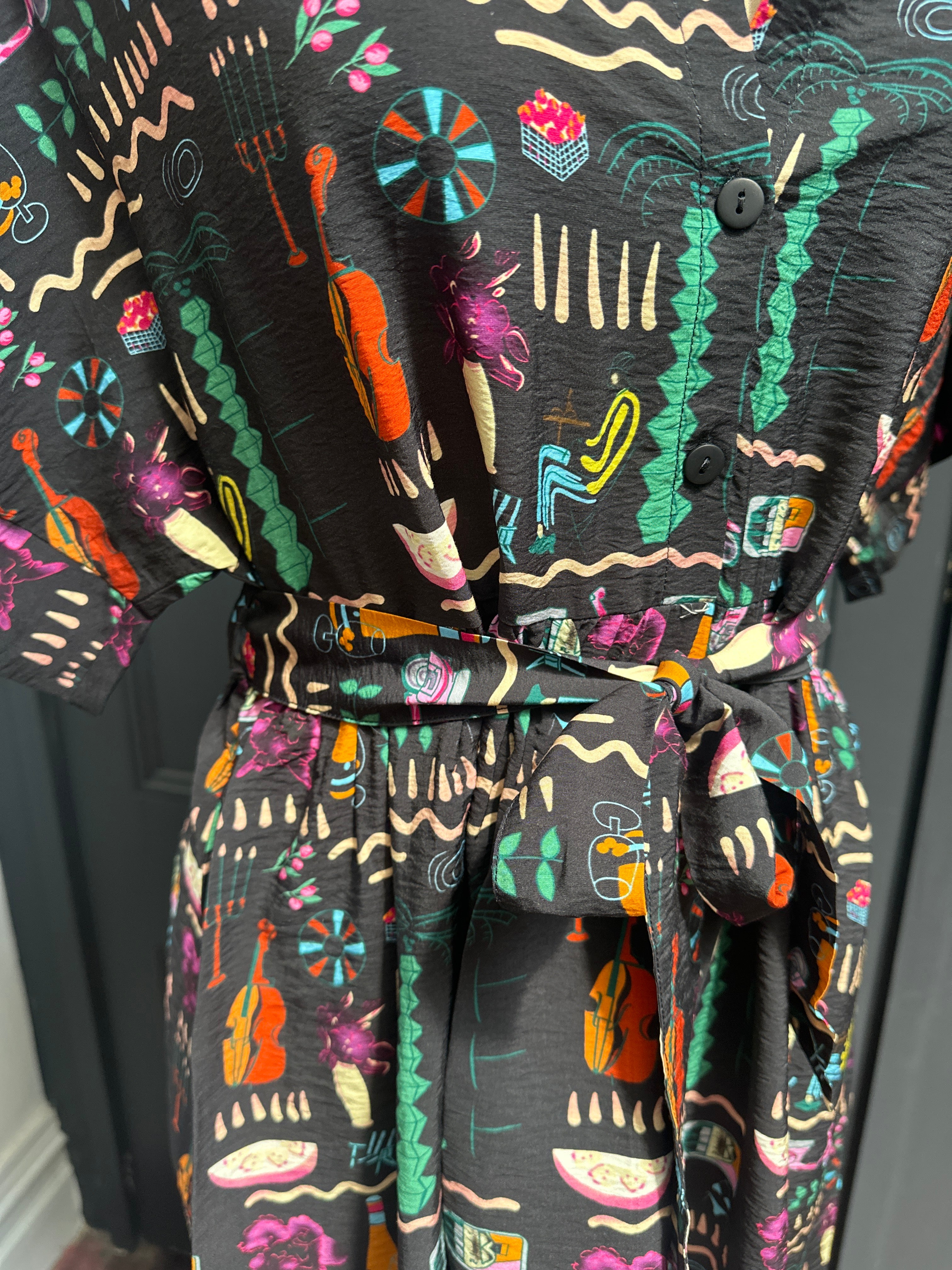 Fria Music Shirt Dress