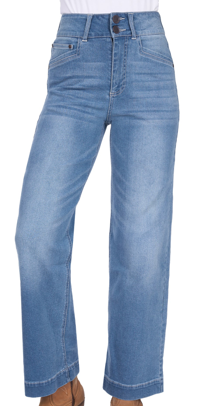 Wrangler Womens Chloe High Rise Jean - Morning Sky