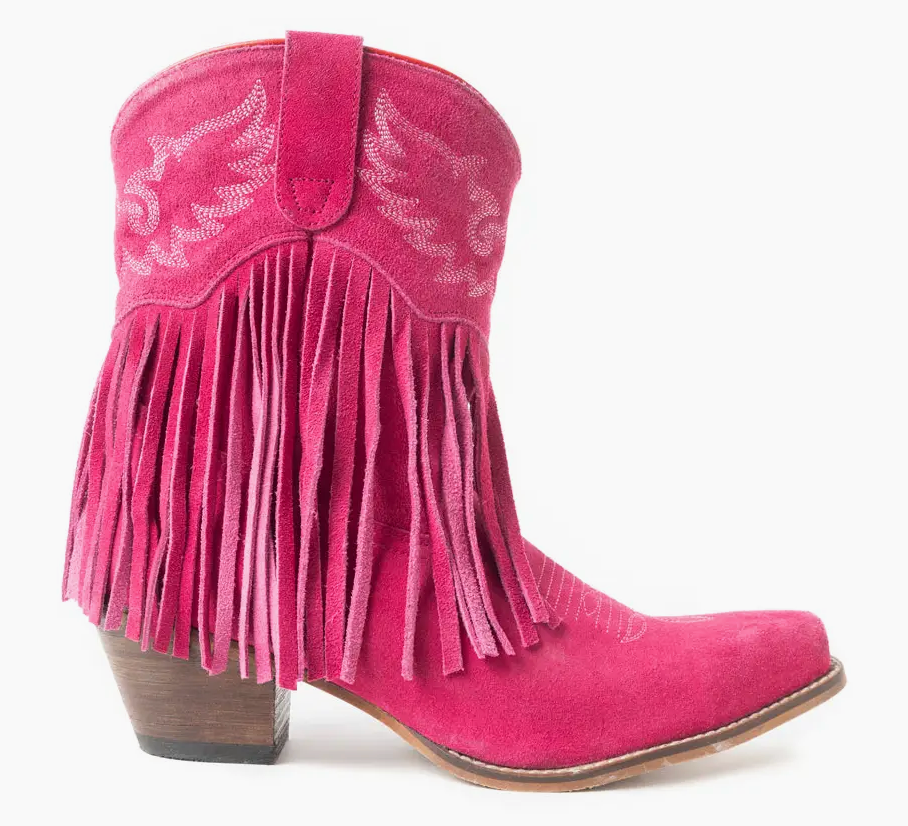 Rodeo Ride Frine Pink Ankle Boots