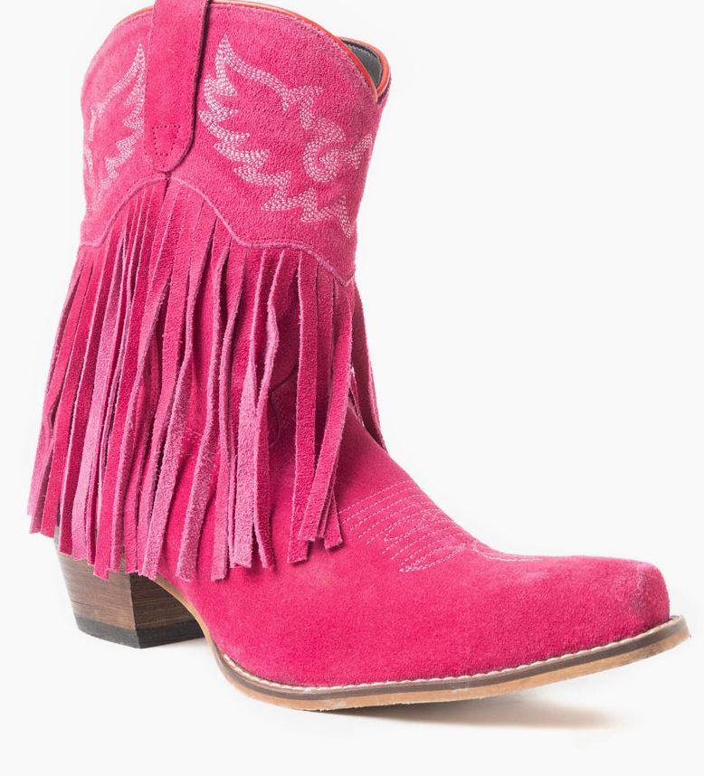 Rodeo Ride Frine Pink Ankle Boots